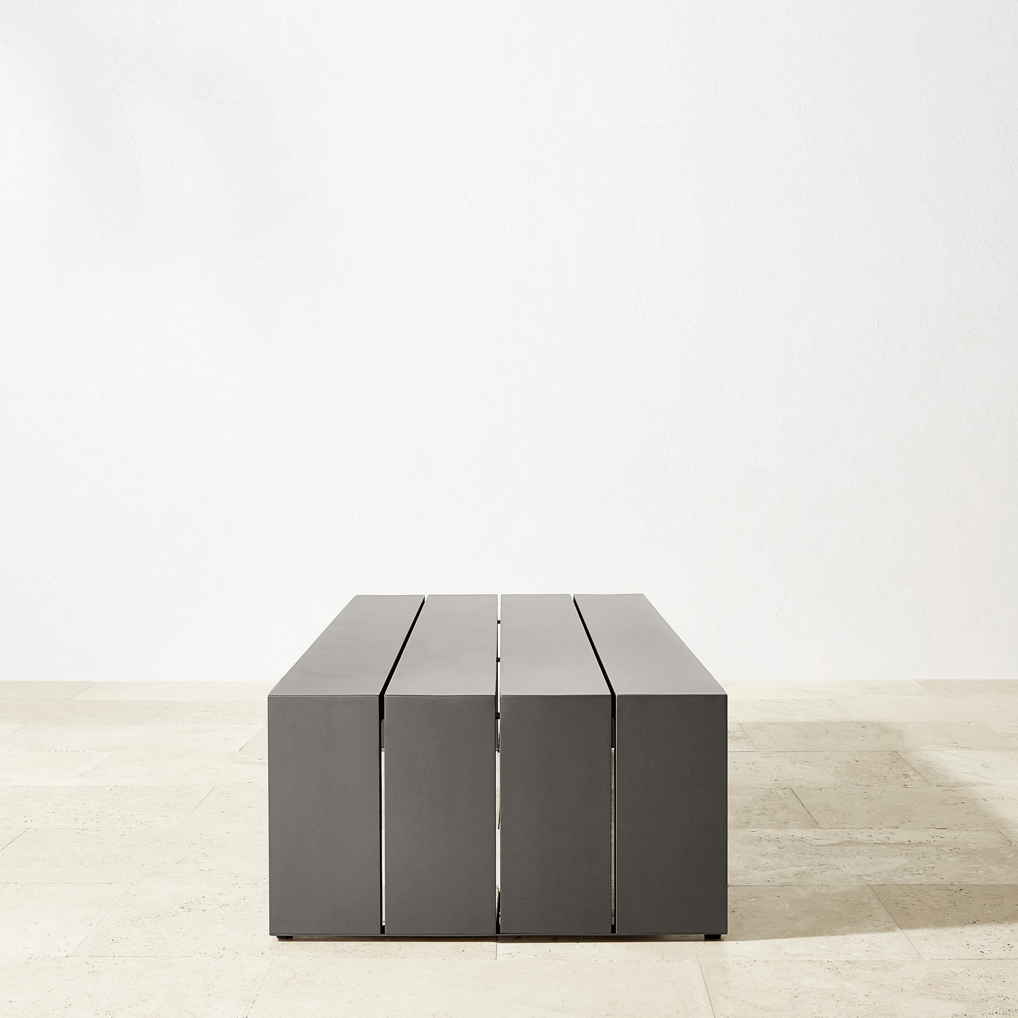 Larnaca Outdoor Slate Grey Metal Coffee Table (48