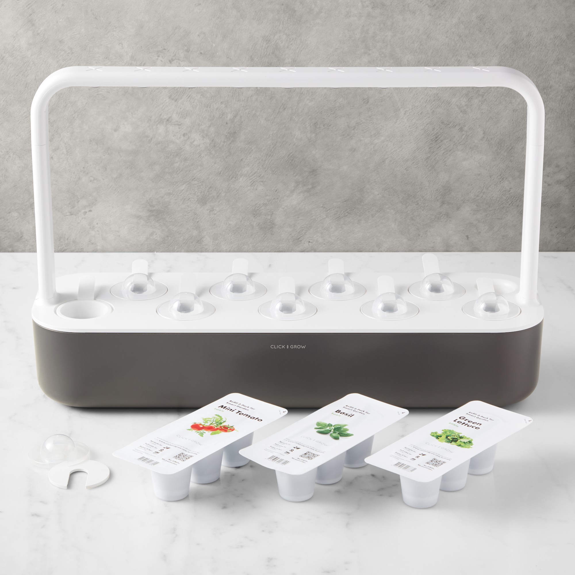 Click & Grow Smart Garden System, 9 Pod, Grey