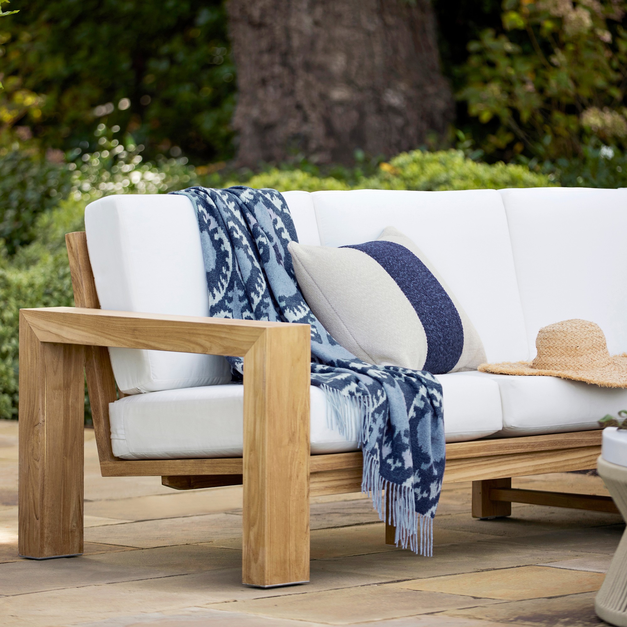 Larnaca Outdoor Teak Sofa (96