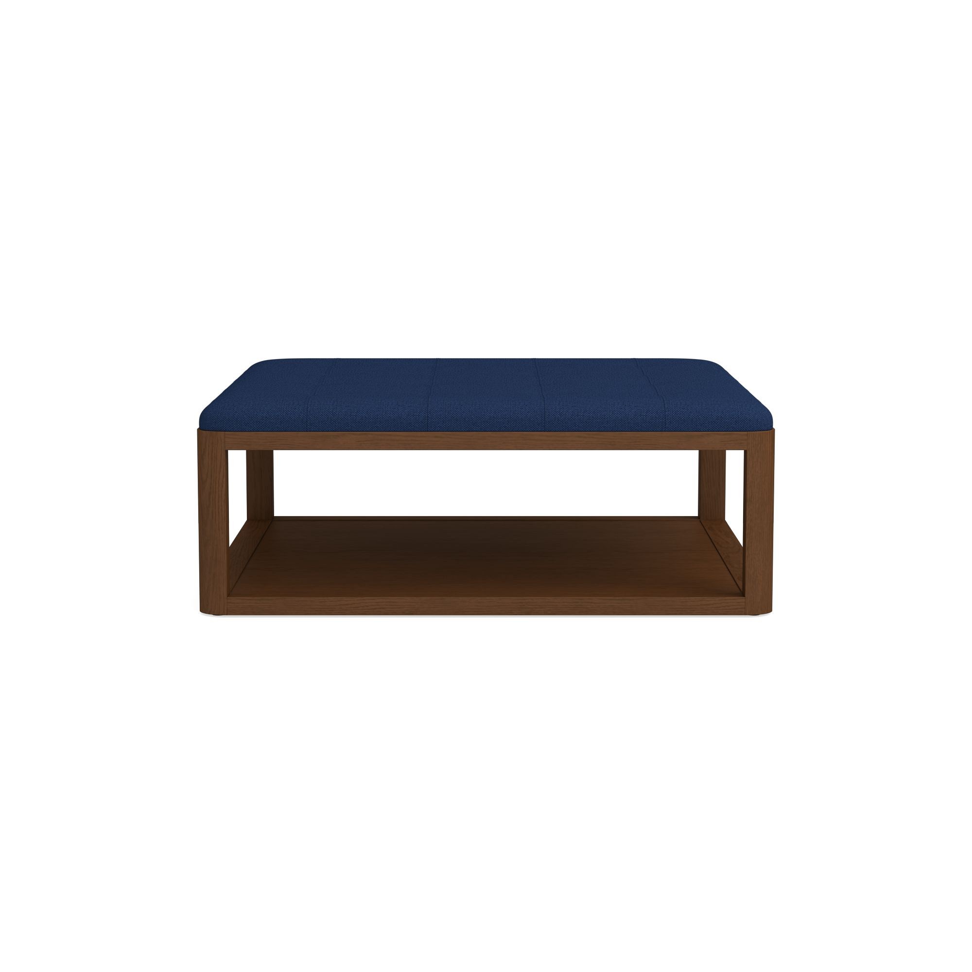Porte Grid Tufted Rectangular Ottoman (48