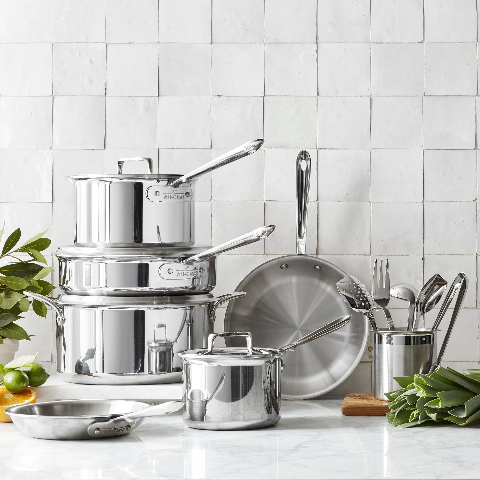 All-Clad D5® Stainless-Steel 10-Piece Cookware Set