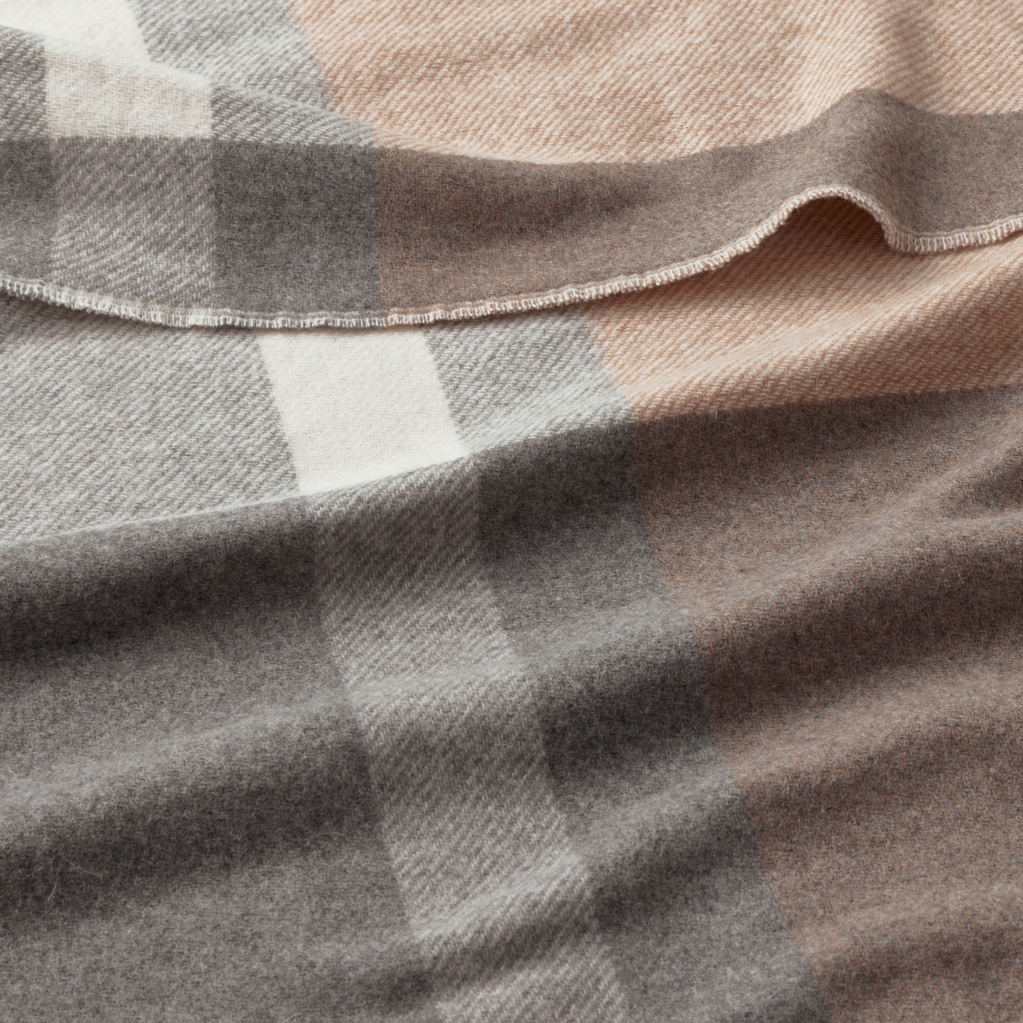 Cashmere Plaid Double Side Throw