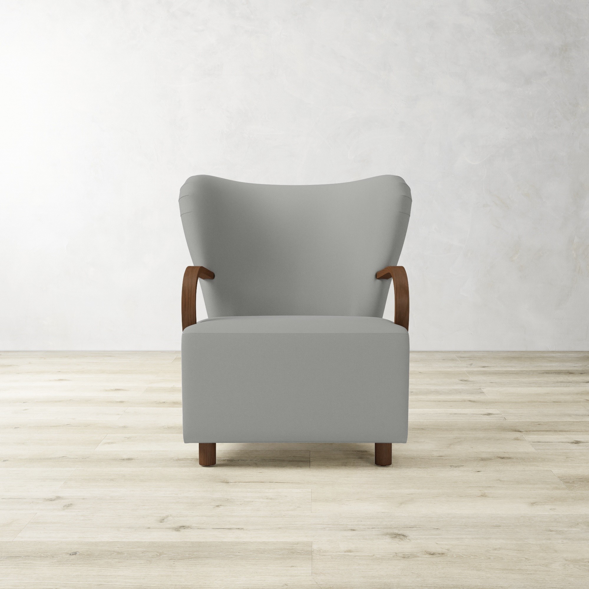 Corban Bentwood Upholstered Occasional Chair