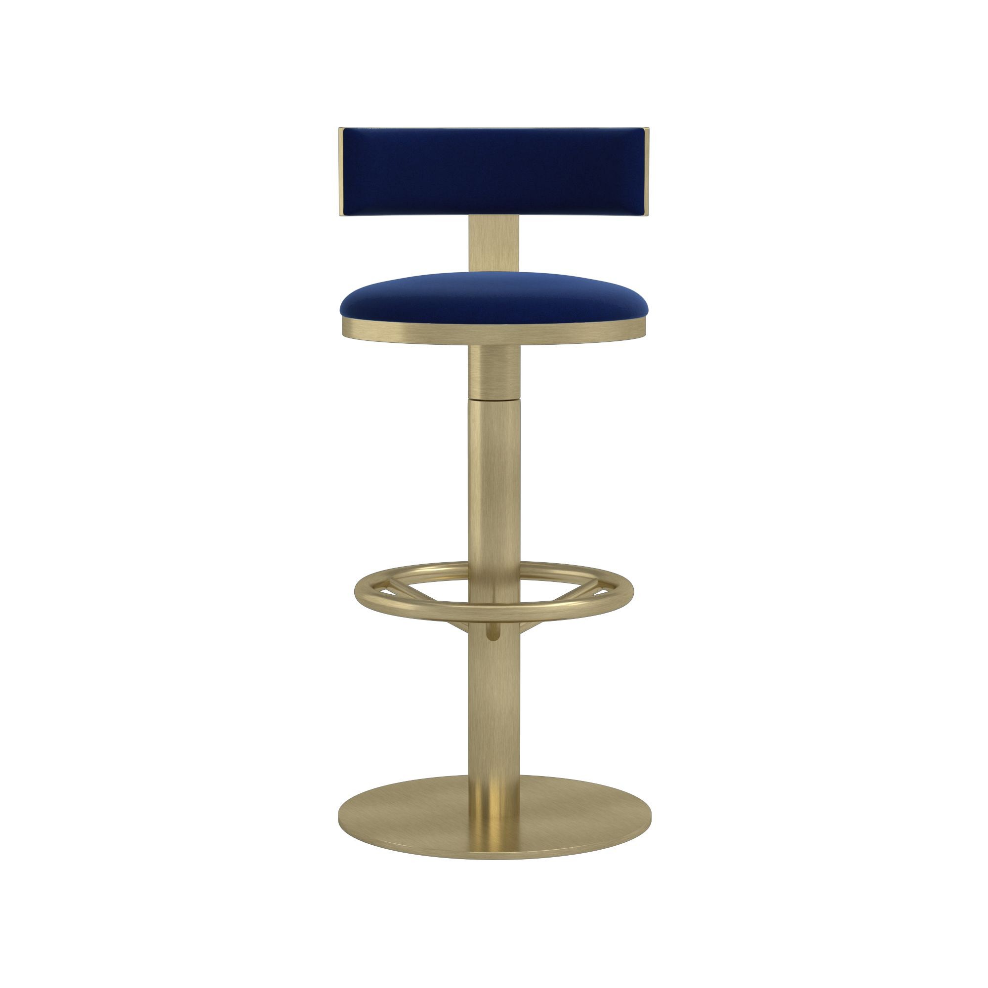 Larkin Upholstered Pedestal Counter & Bar Stool