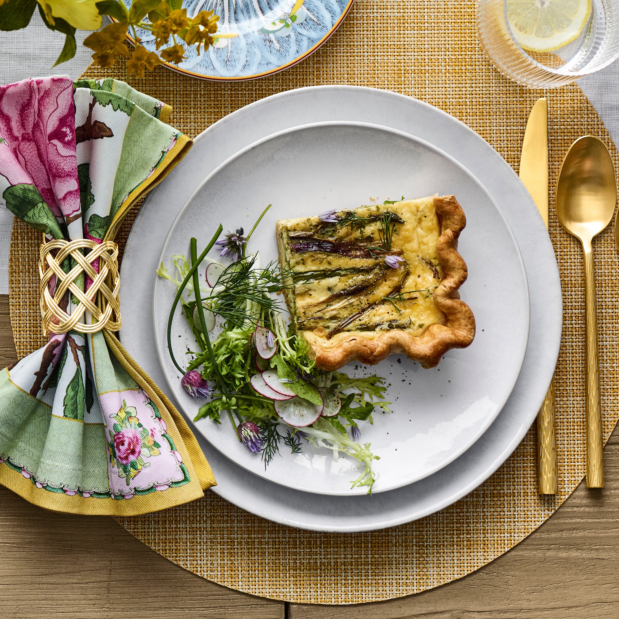 Cyprus Reactive Glaze Salad Plates