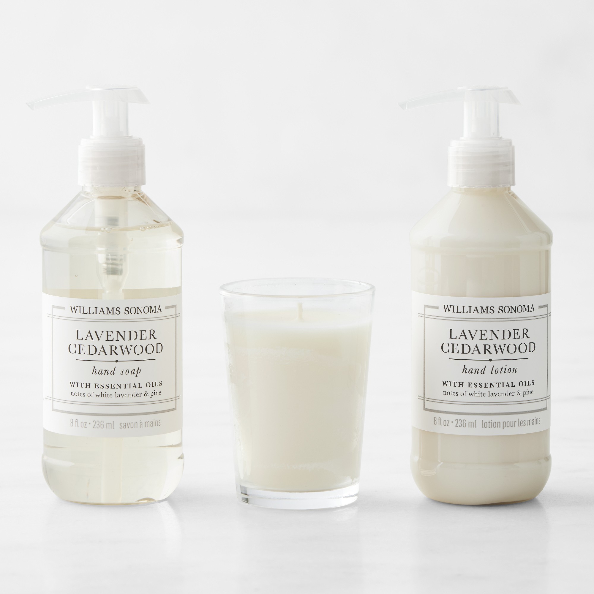 Williams Sonoma Lavender Cedarwood Guest Set