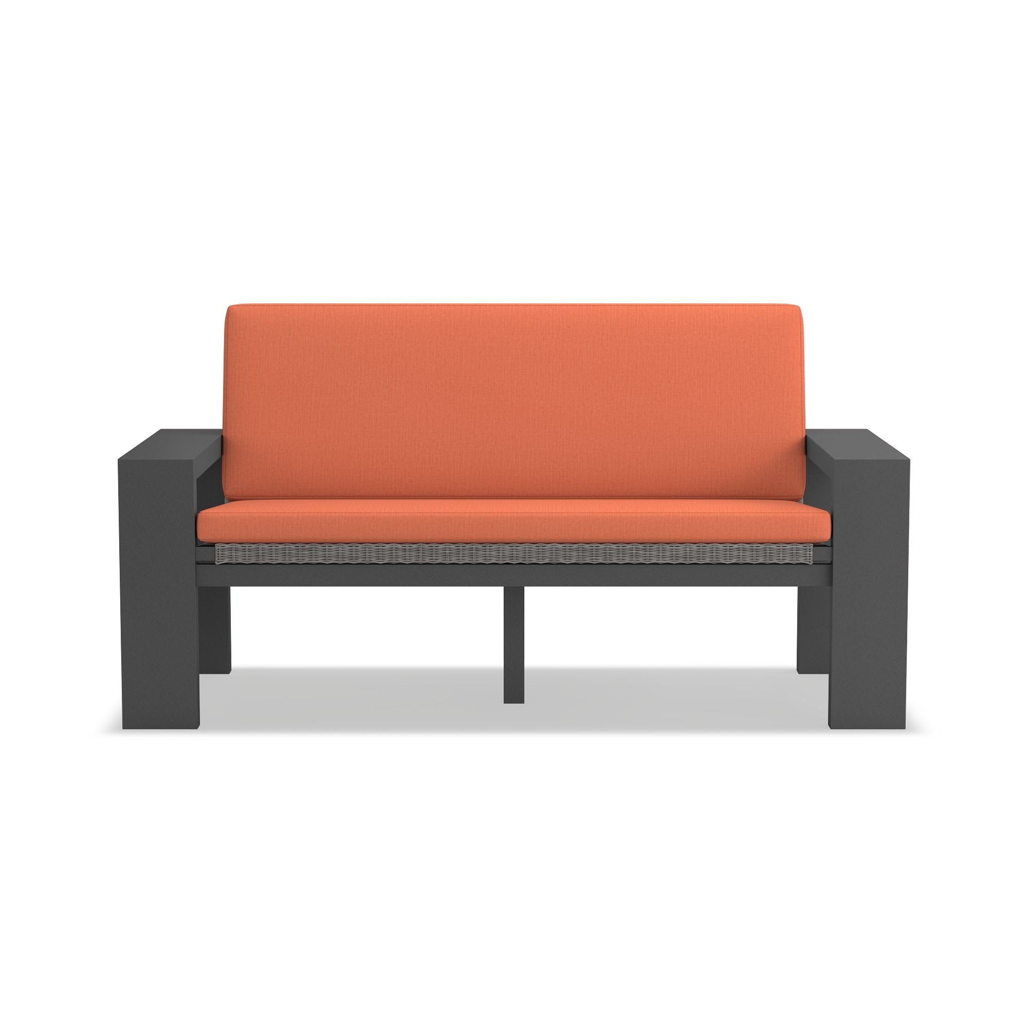 Larnaca Outdoor Metal All-Weather-Weave Loveseat Cushion