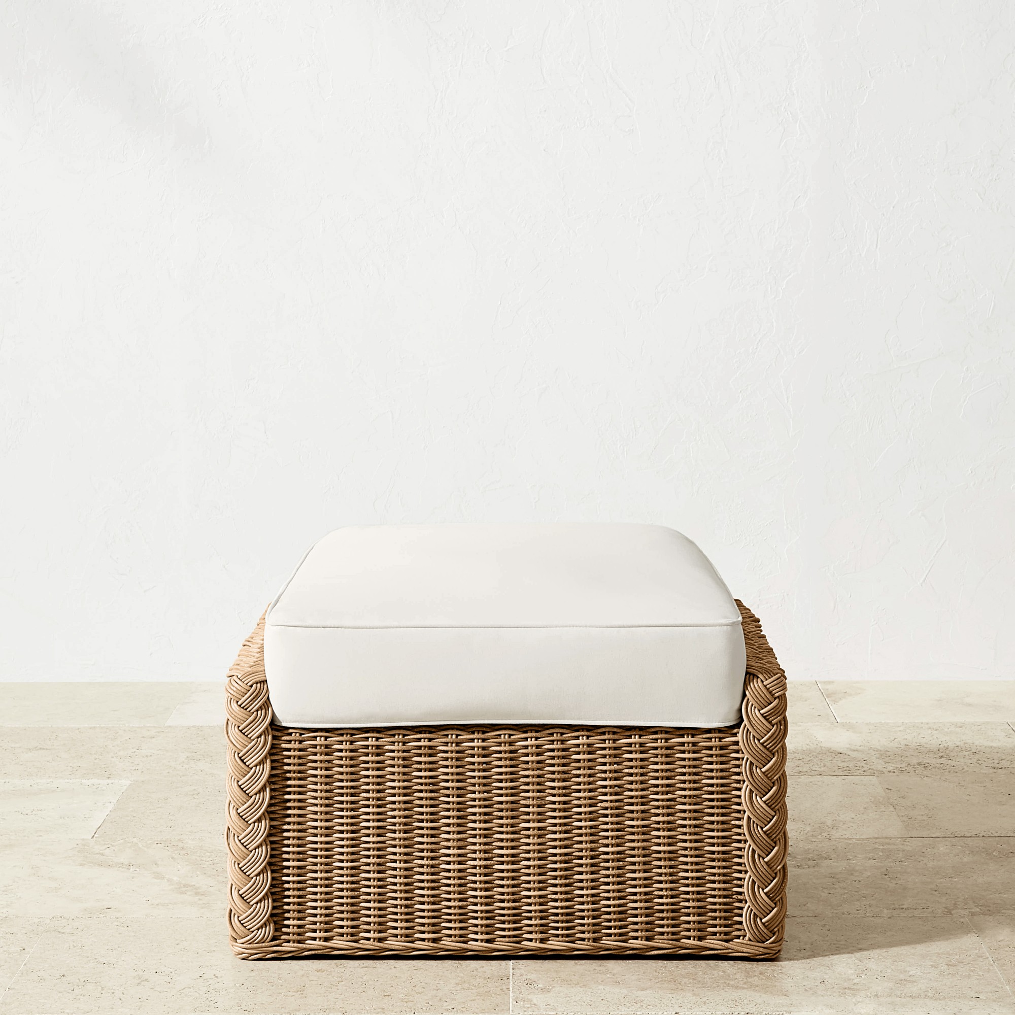 AERIN East Hampton Coffee Table Ottoman (28.5