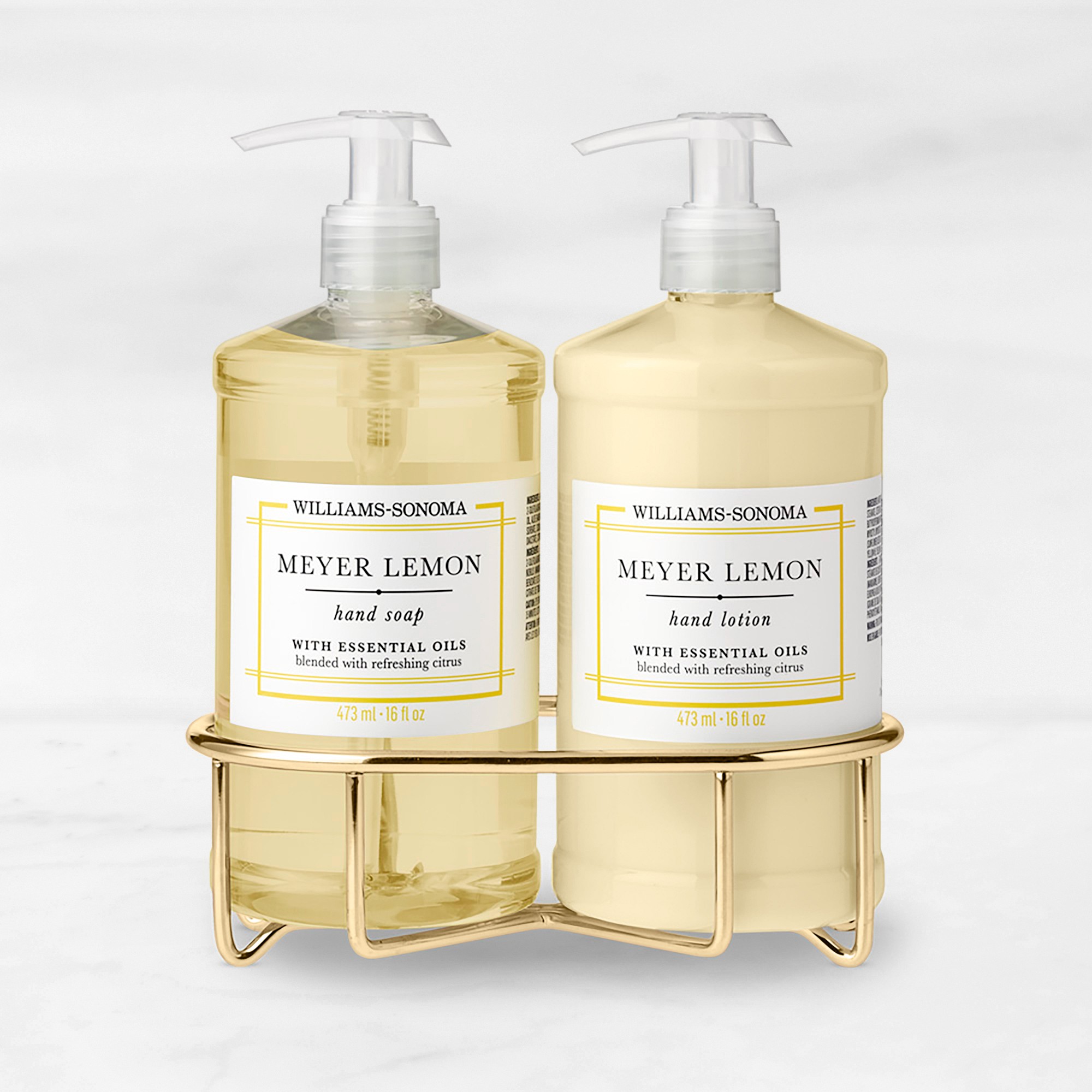 Williams Sonoma Meyer Lemon Hand Soap & Lotion 3-Piece Set