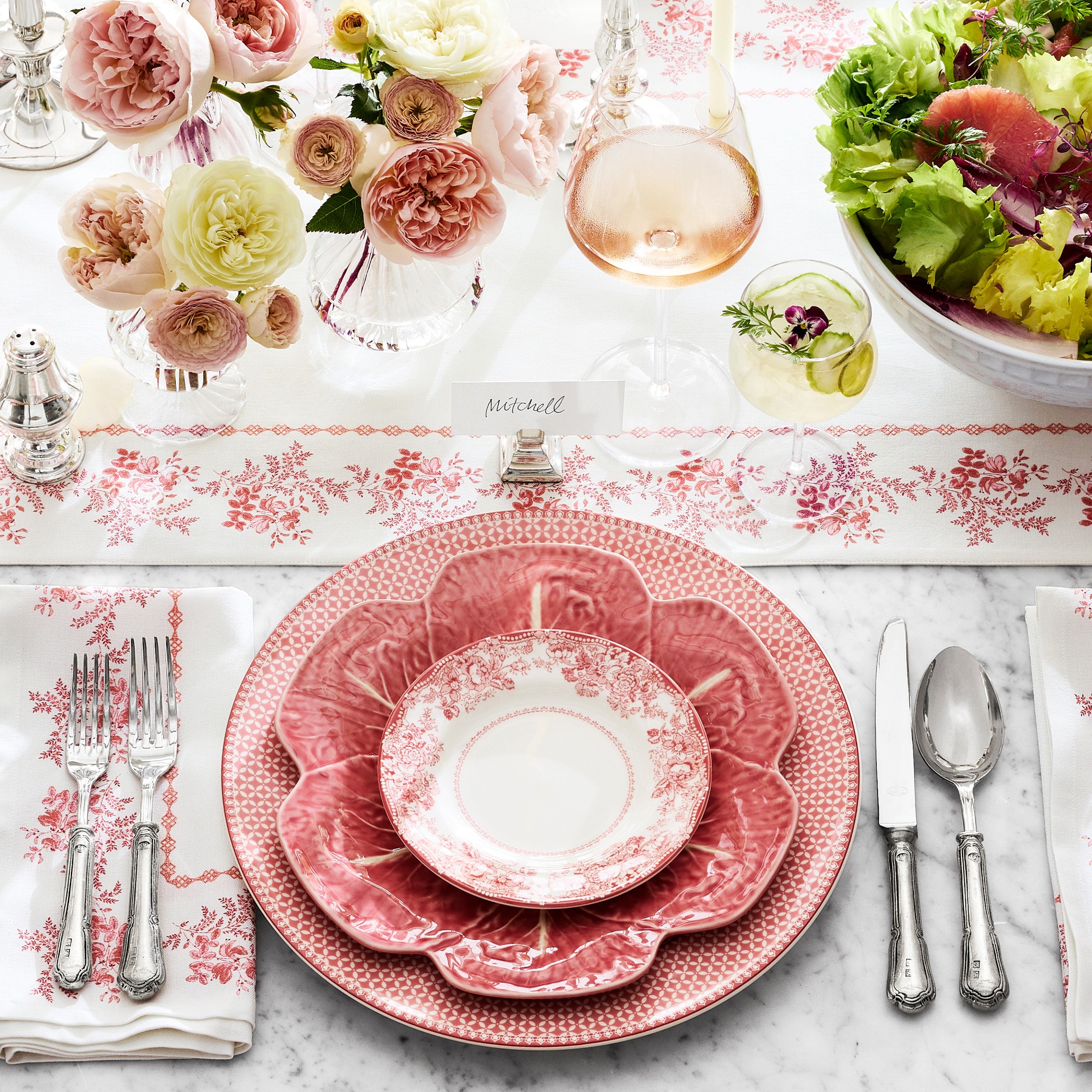 Bordallo Pinheiro Cabbage Dinner Plates
