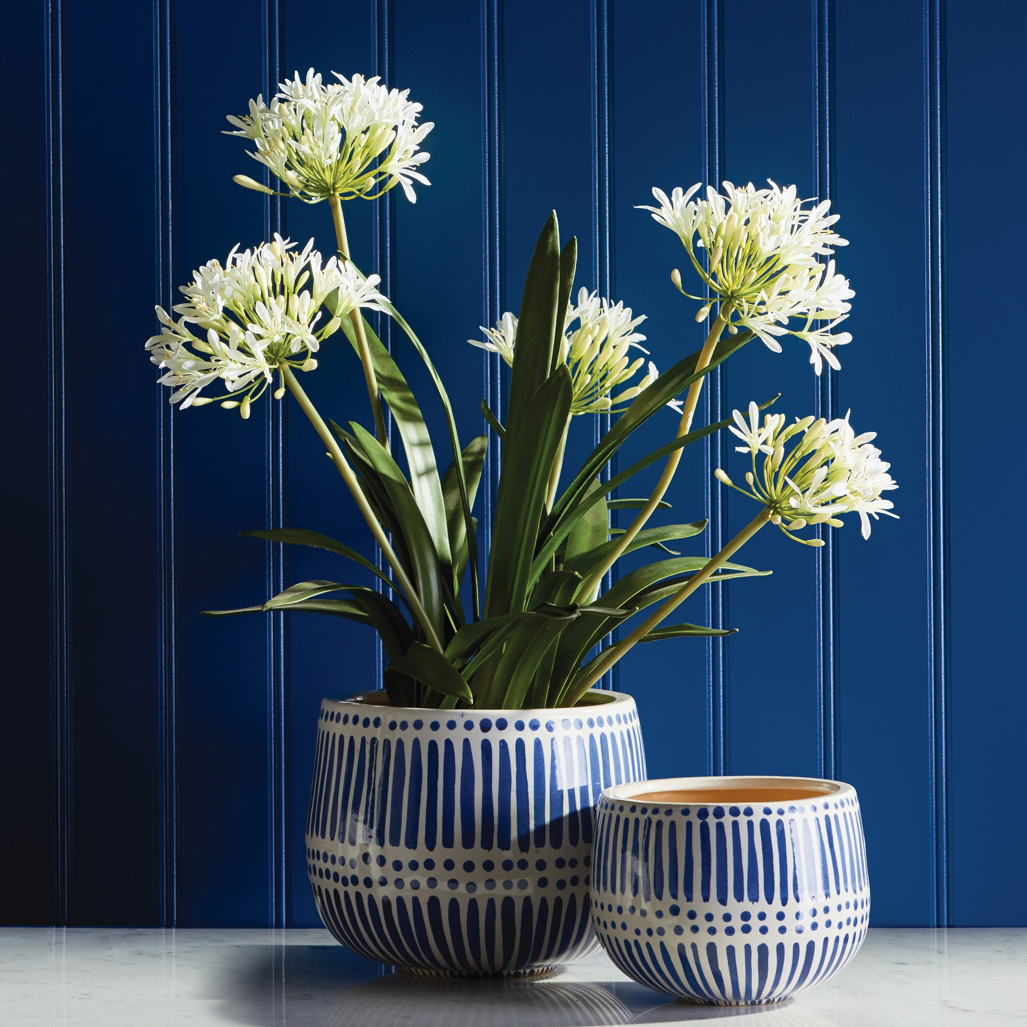 Faux Agapanthus Drop-In