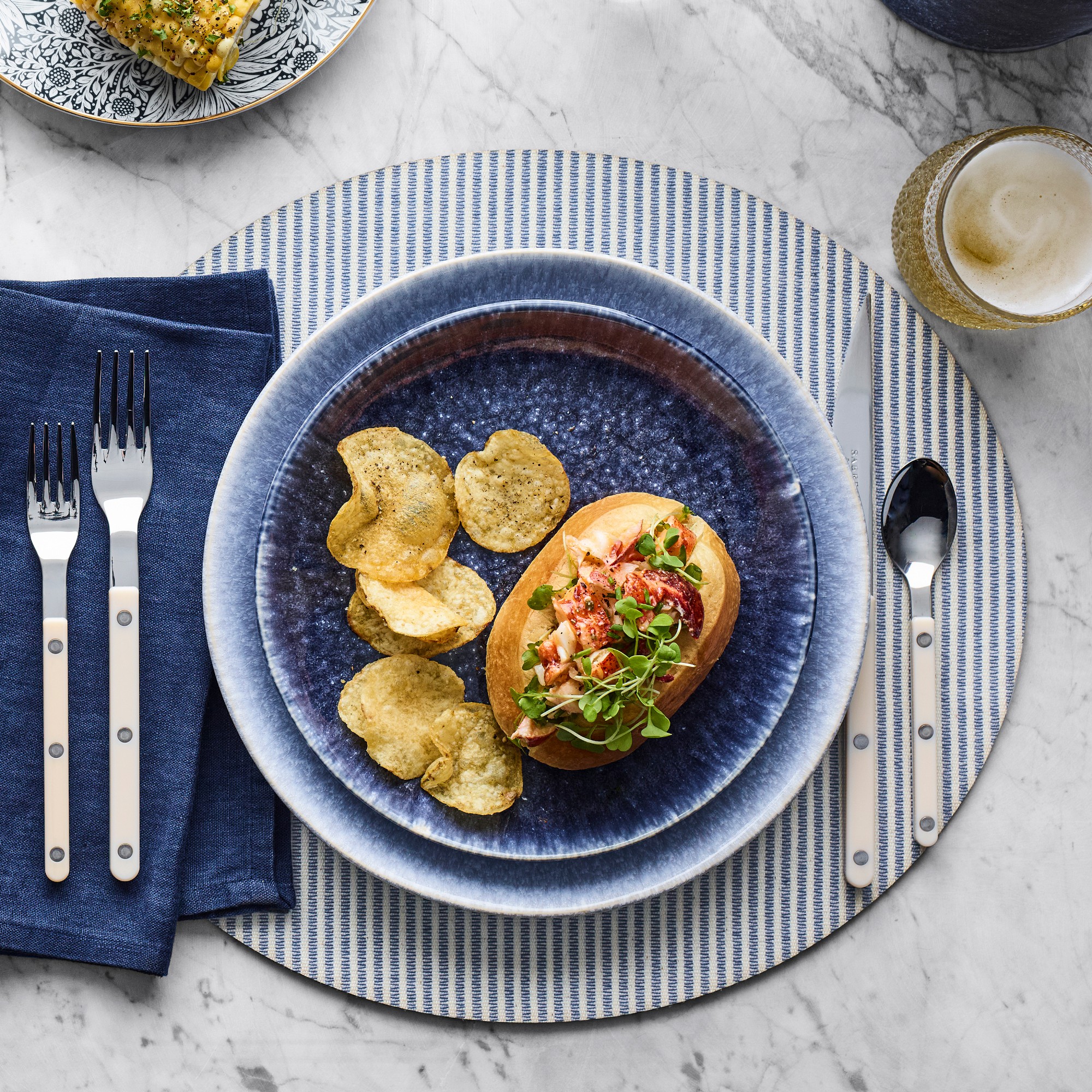 Cyprus Reactive Glaze Salad Plates