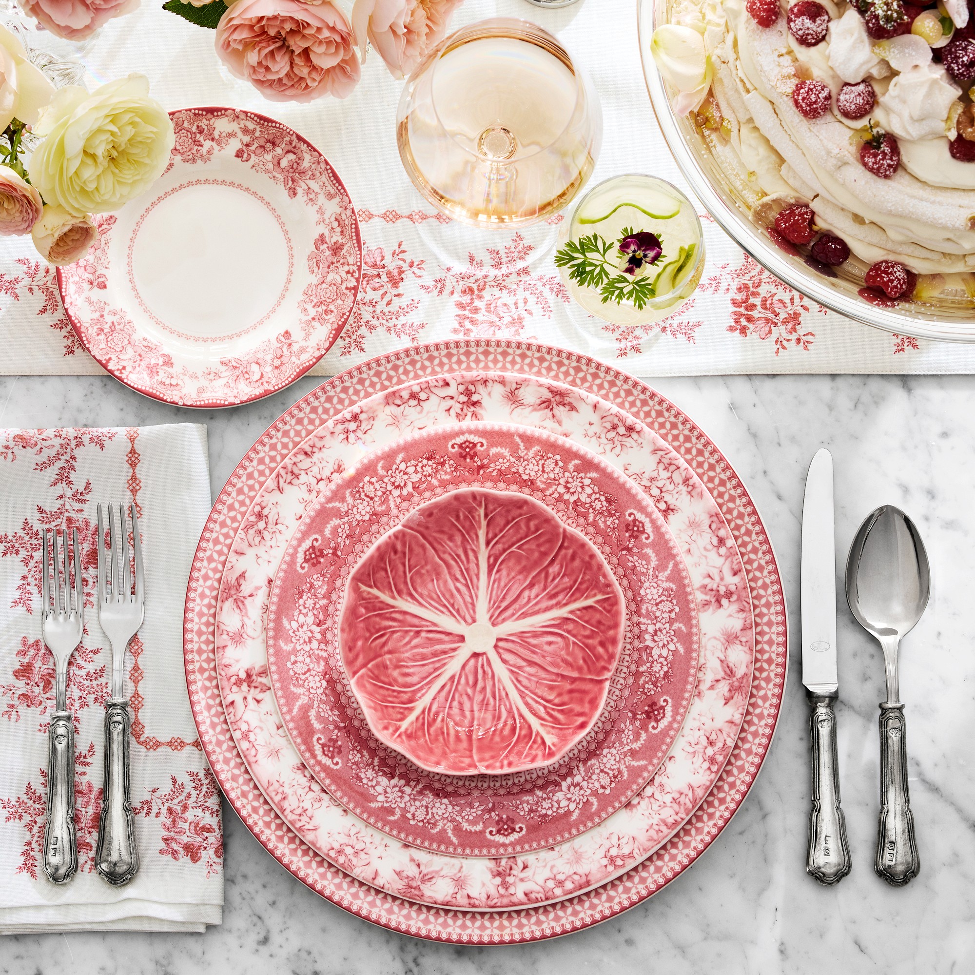 English Floral Dinner Plates