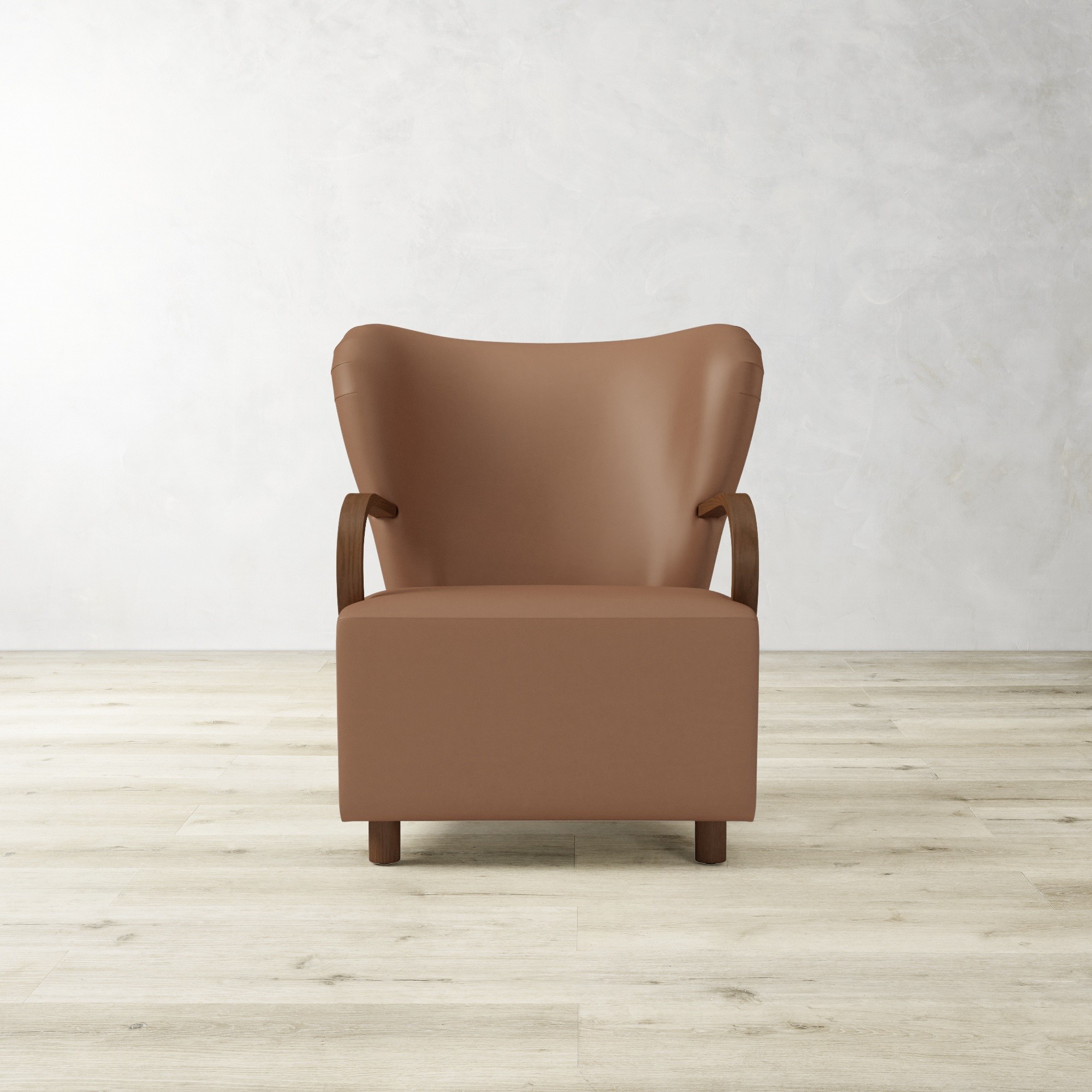 Corban Bentwood Upholstered Occasional Chair
