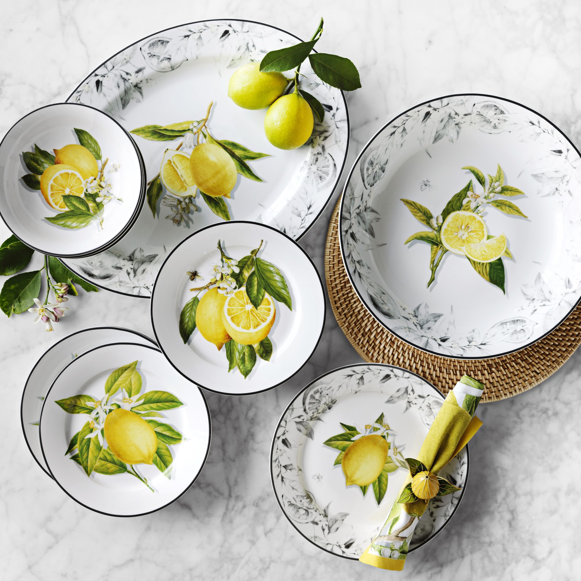 Meyer Lemon Napkins, Set of 4