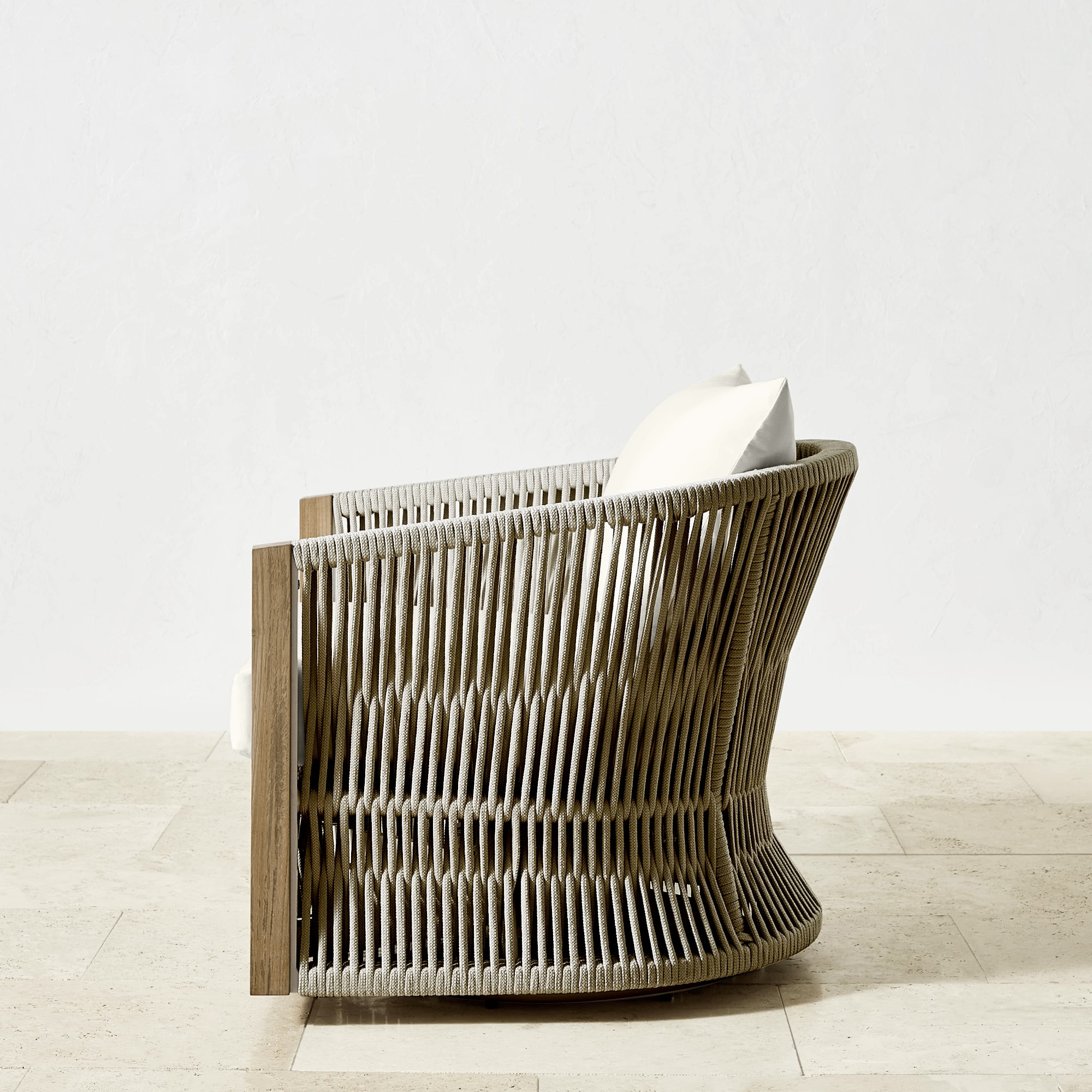 Pasadena Outdoor Teak Swivel Chair