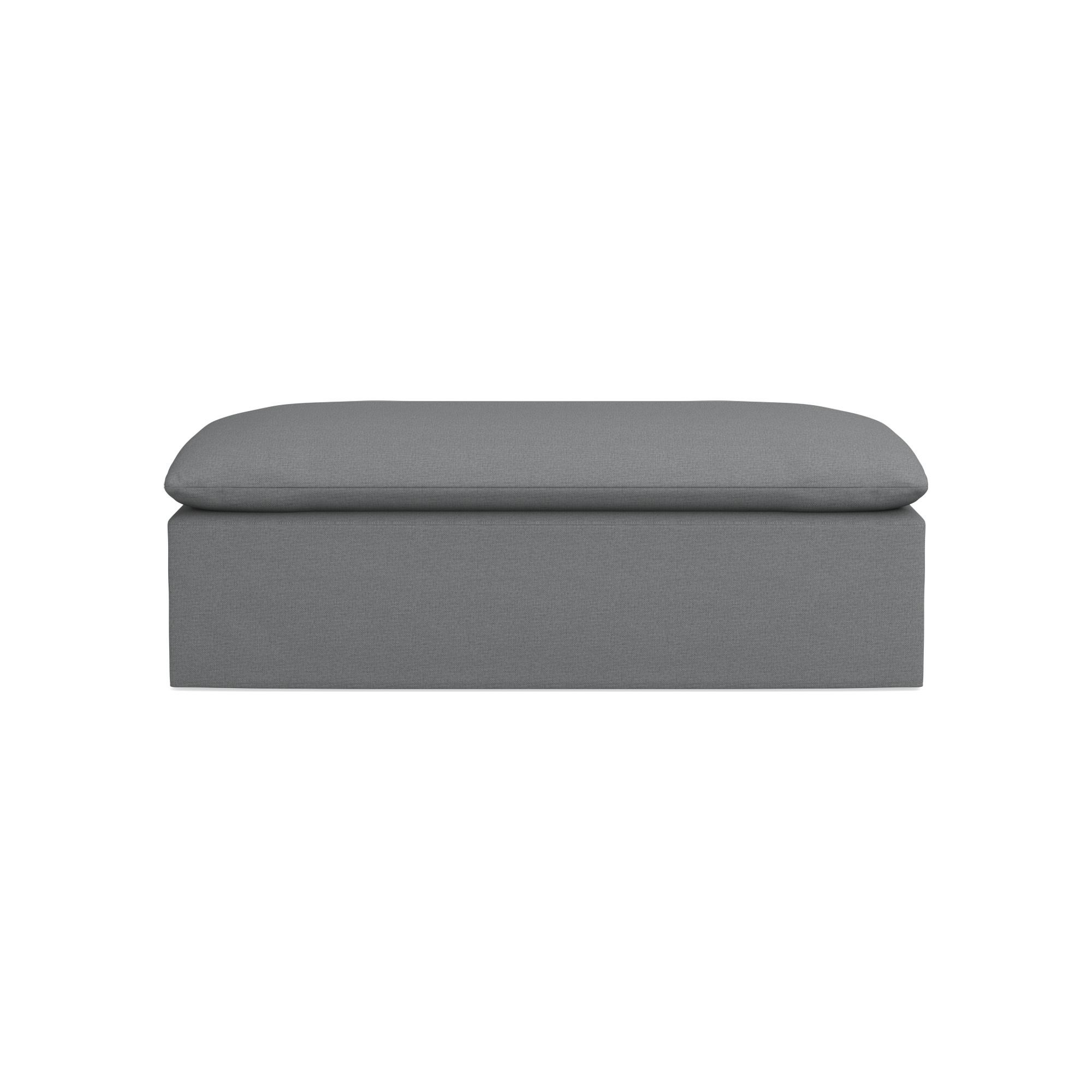 Laguna Slipcovered Coffee Table Ottoman (57