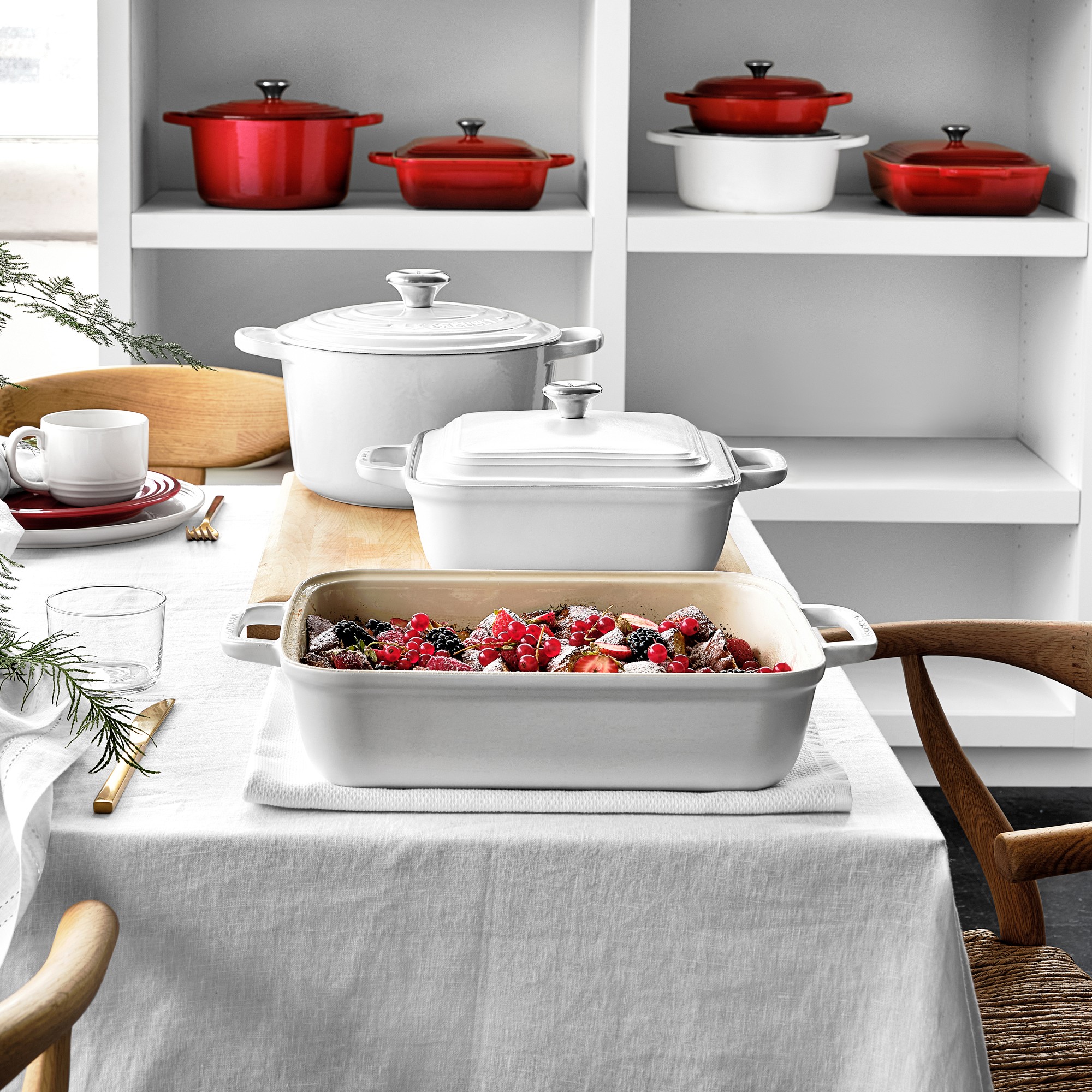 Le Creuset San Francisco Stoneware Rectangular Covered Baker, 4-Qt.