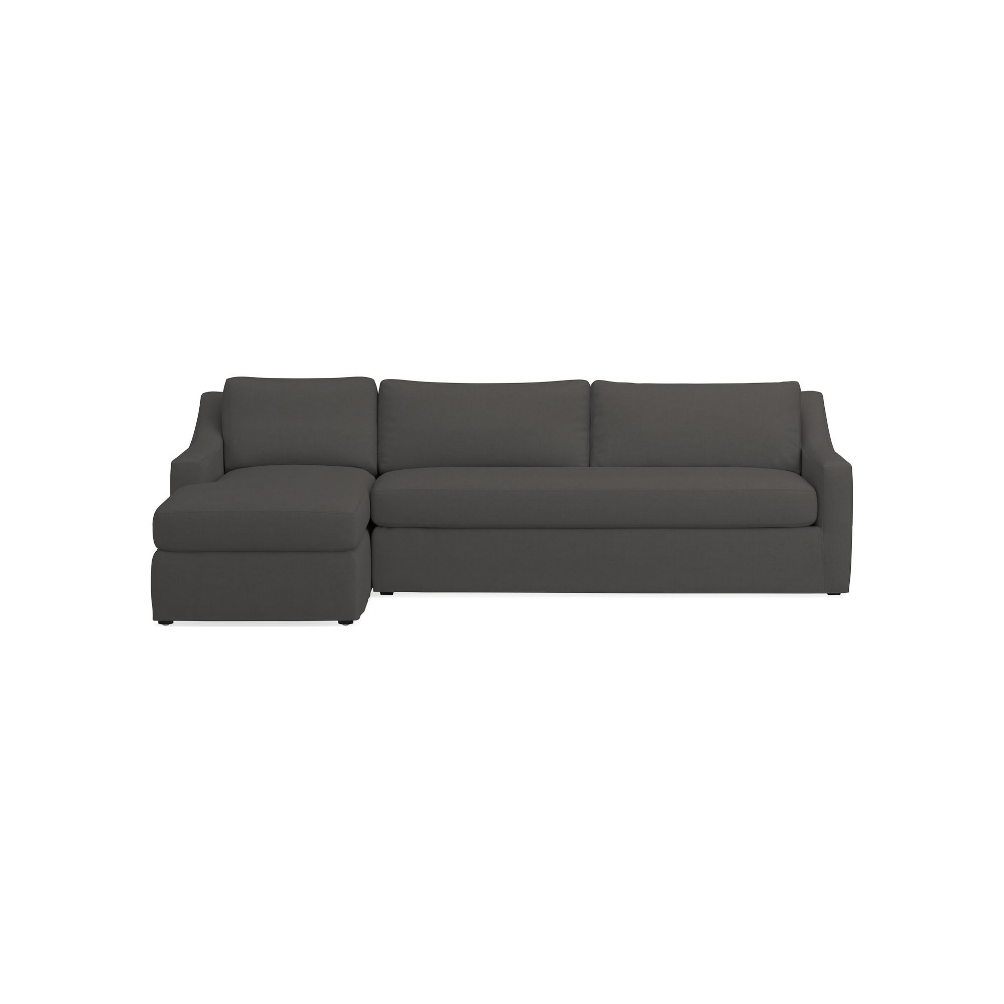 Ghent Slope Arm Slipcovered 2-Piece L-Shape Sofa with Chaise (109