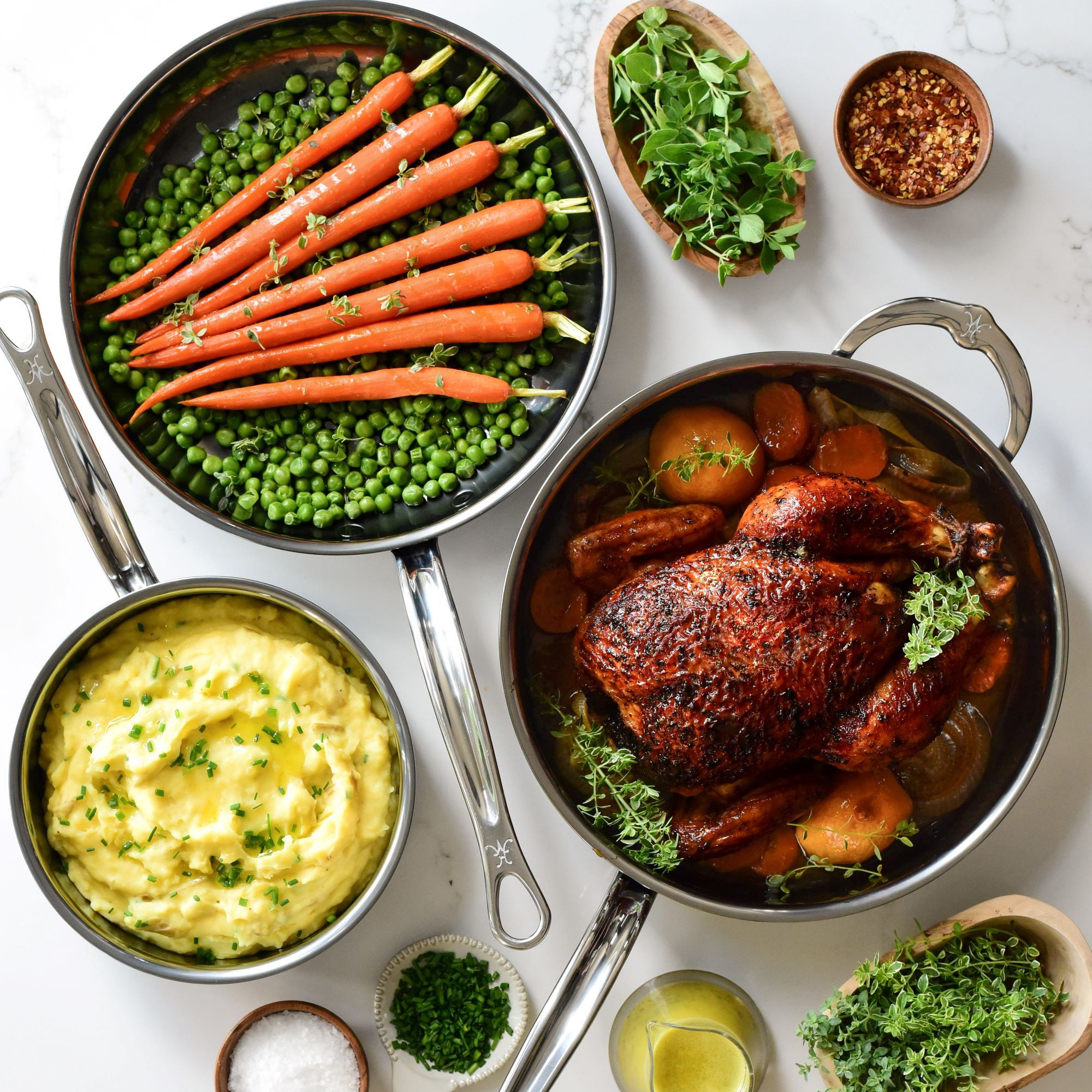 Hestan NanoBond® Titanium Stainless-Steel 5-Piece Cookware Set