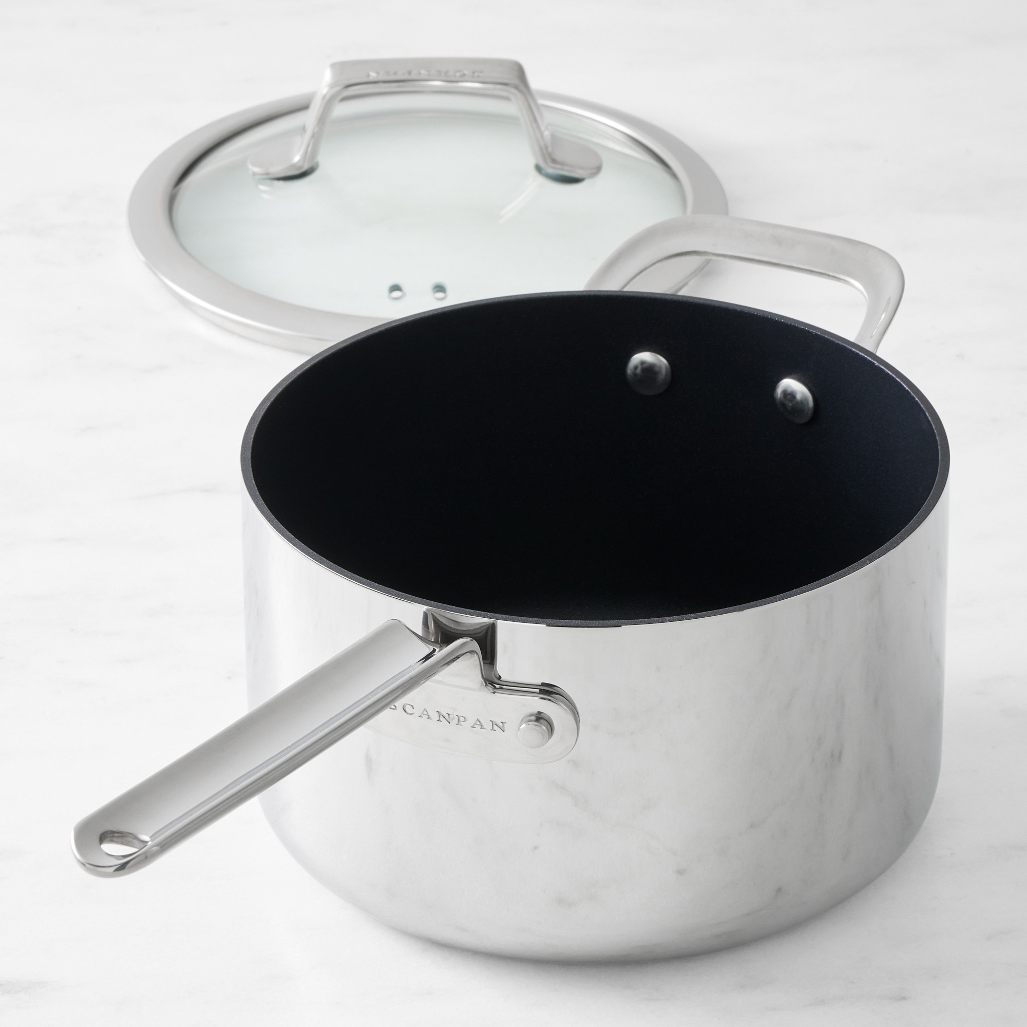 SCANPAN® TSS+ Stainless-Steel Nonstick Saucepan