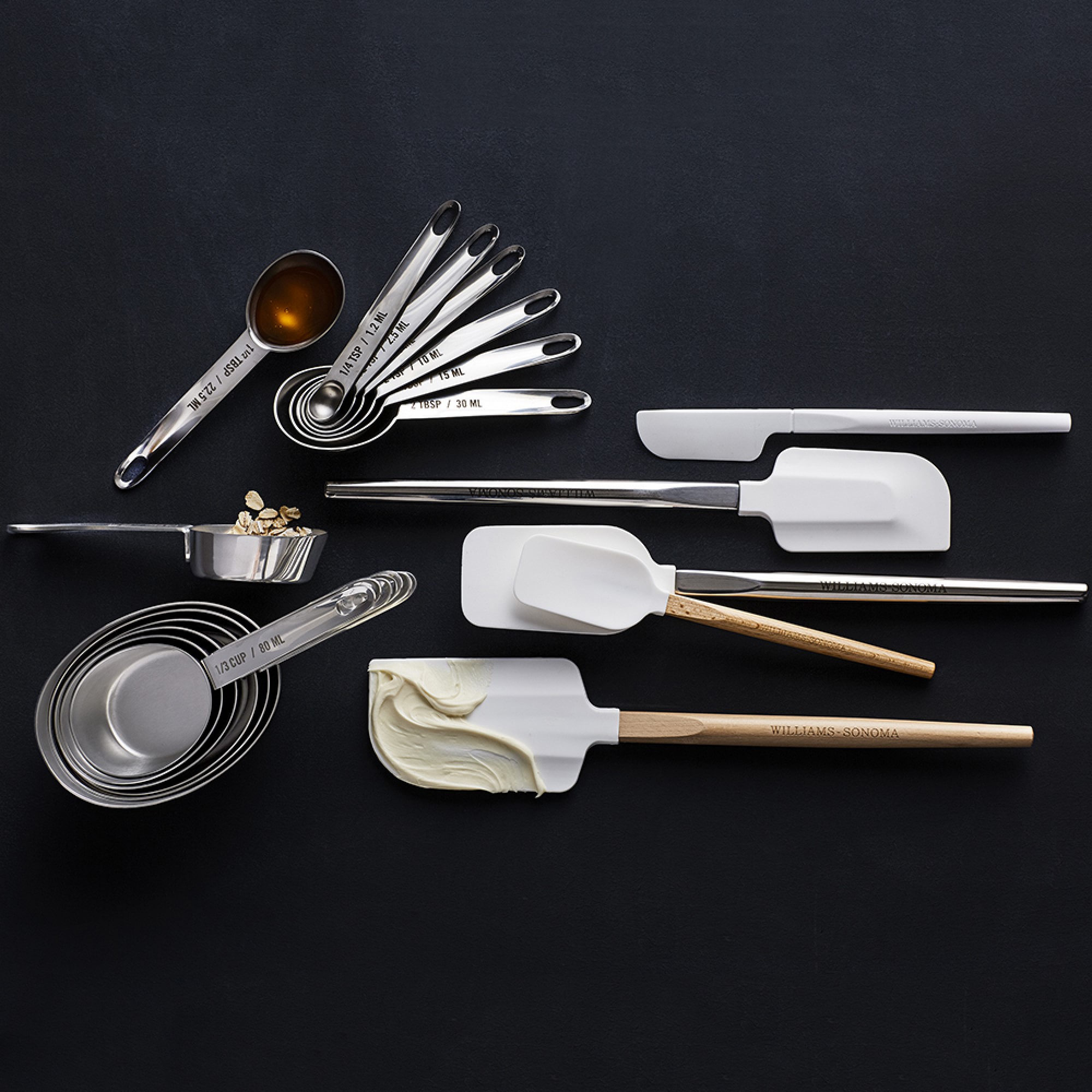Williams Sonoma Silicone Wood Spoonula with Classic Wood Handle