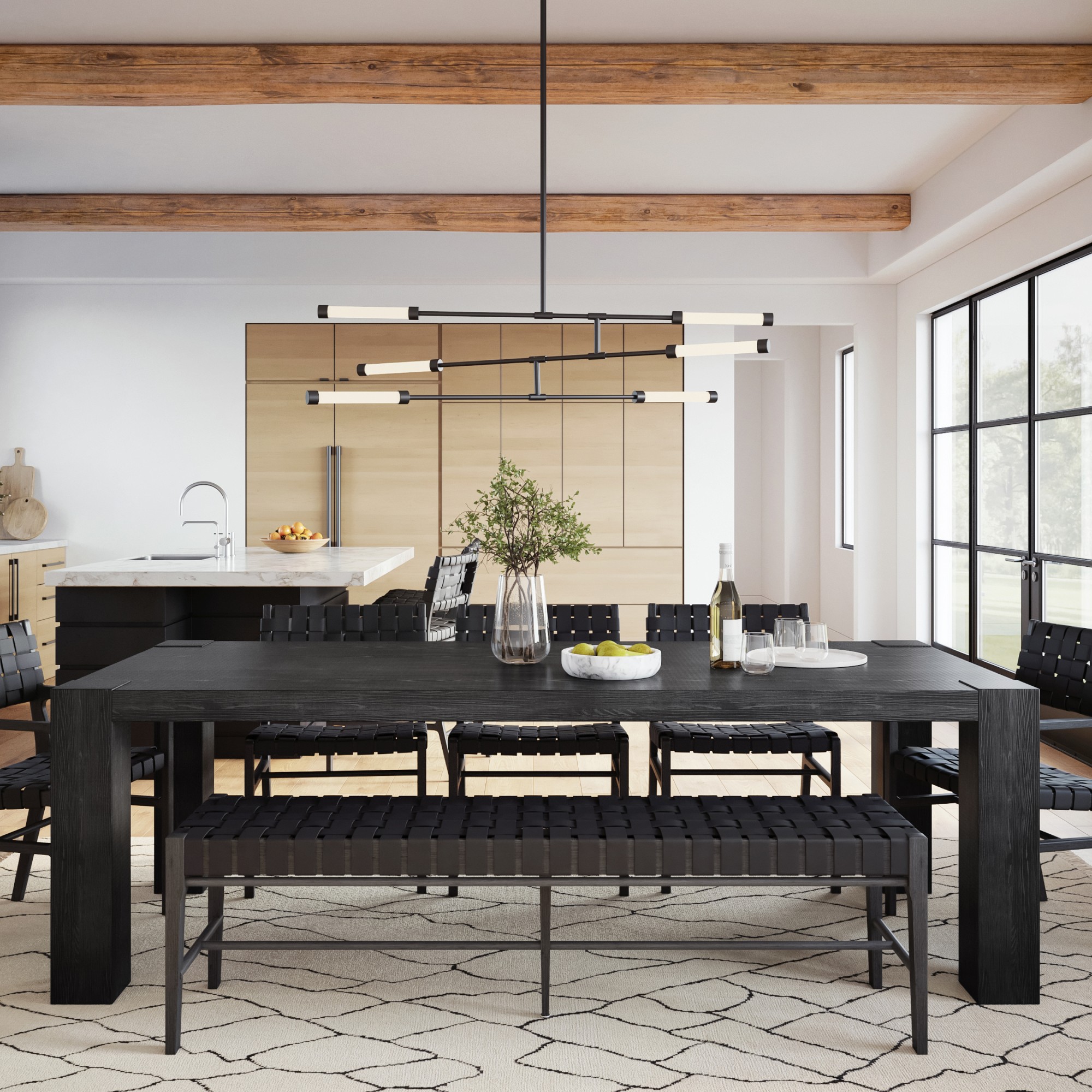 Montauk Parsons Rectangular Dining Table (82