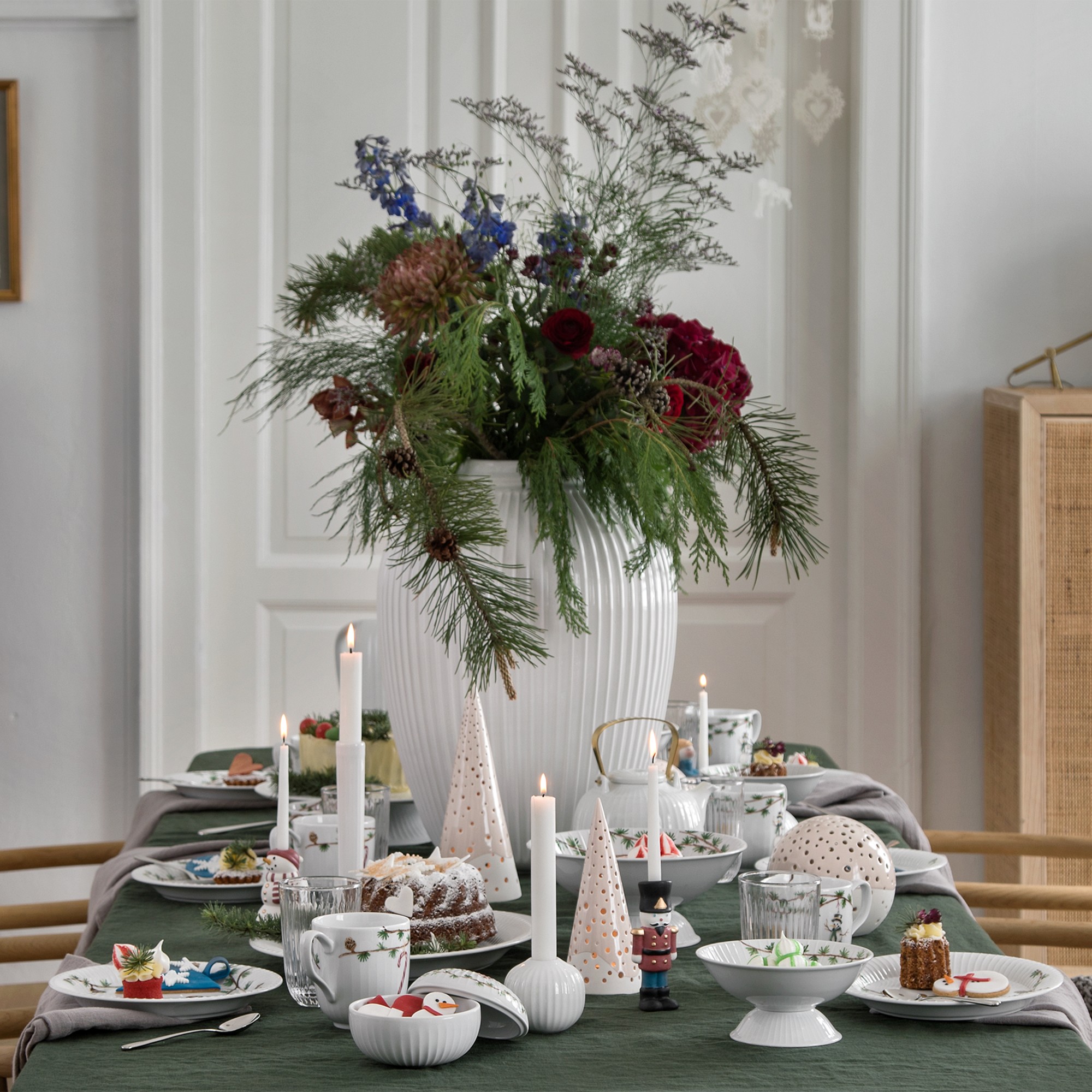 Hammershoi Porcelain Floor Pot, White