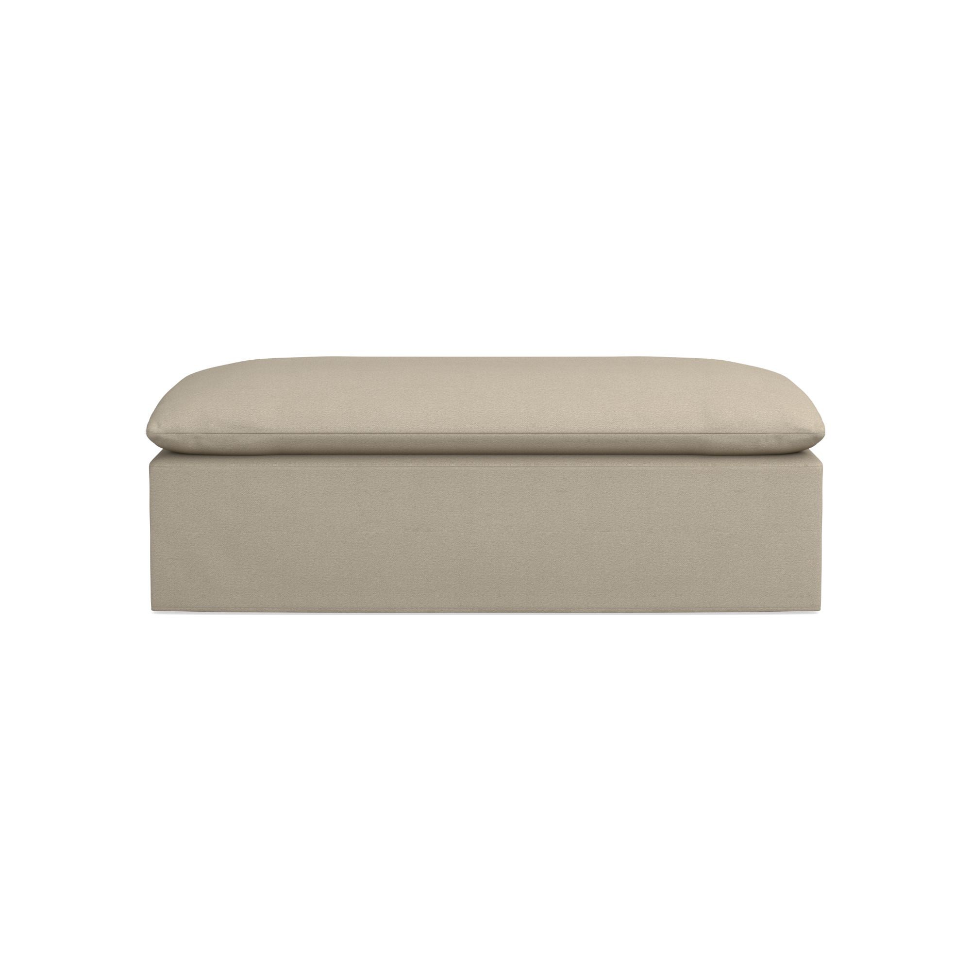 Laguna Slipcovered Coffee Table Ottoman (57