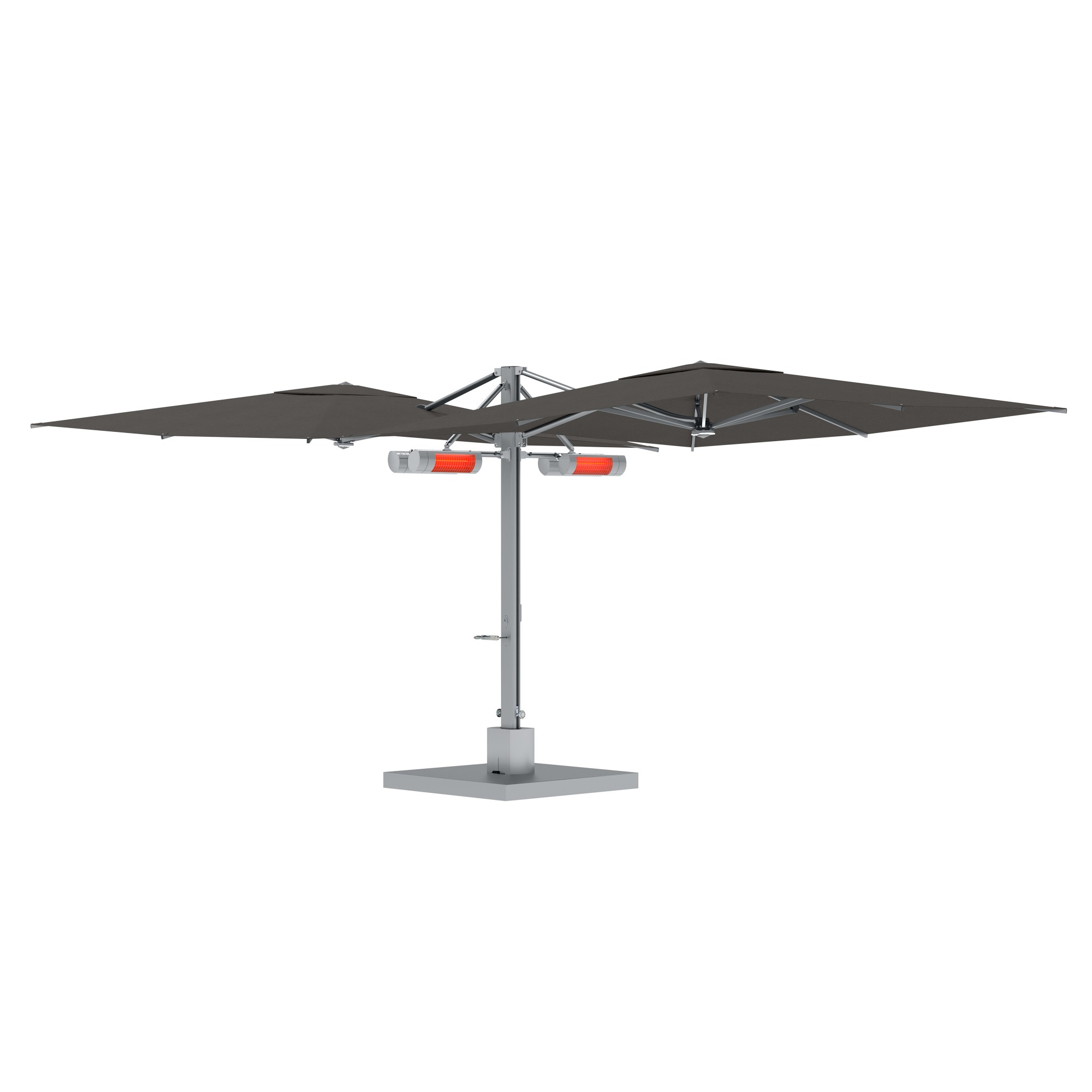 10' Sqaure Performance Dual Cantilever Umbrella