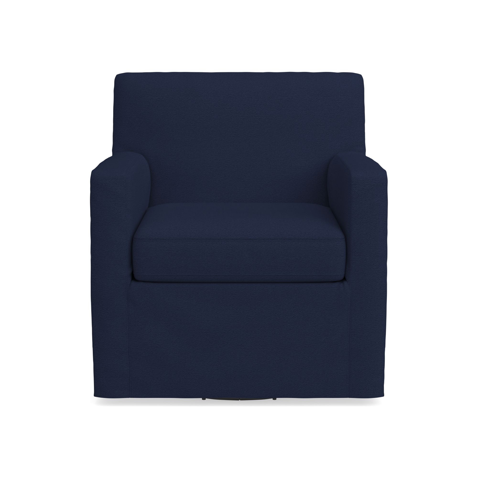 Brighton Slipcovered Swivel Armchair