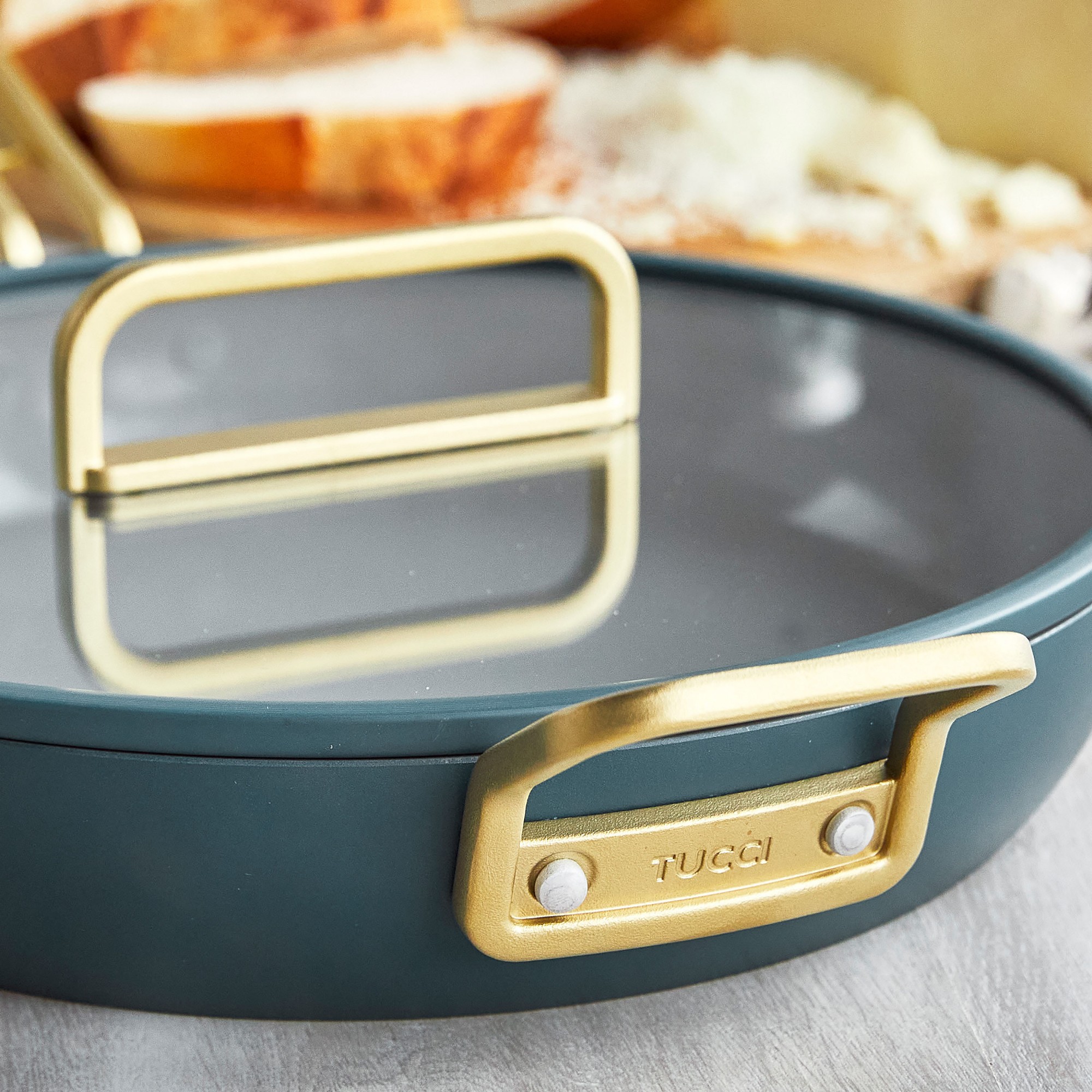 GreenPan™ Stanley Tucci™ Ceramic Nonstick Covered Fry Pan, 12
