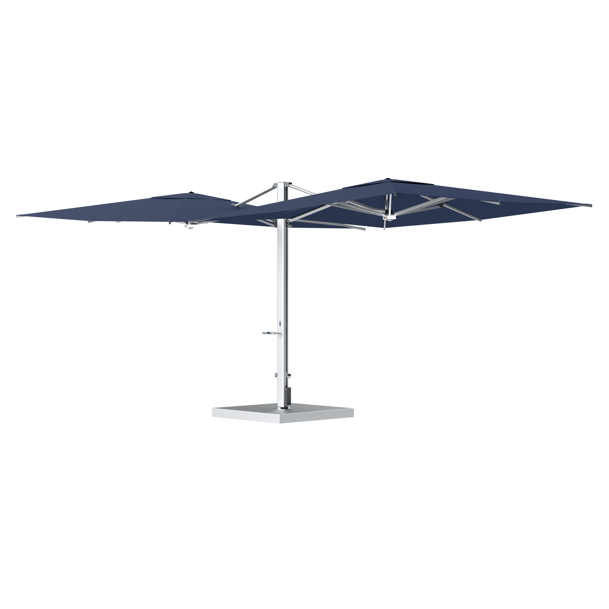 10' Sqaure Performance Dual Cantilever Umbrella