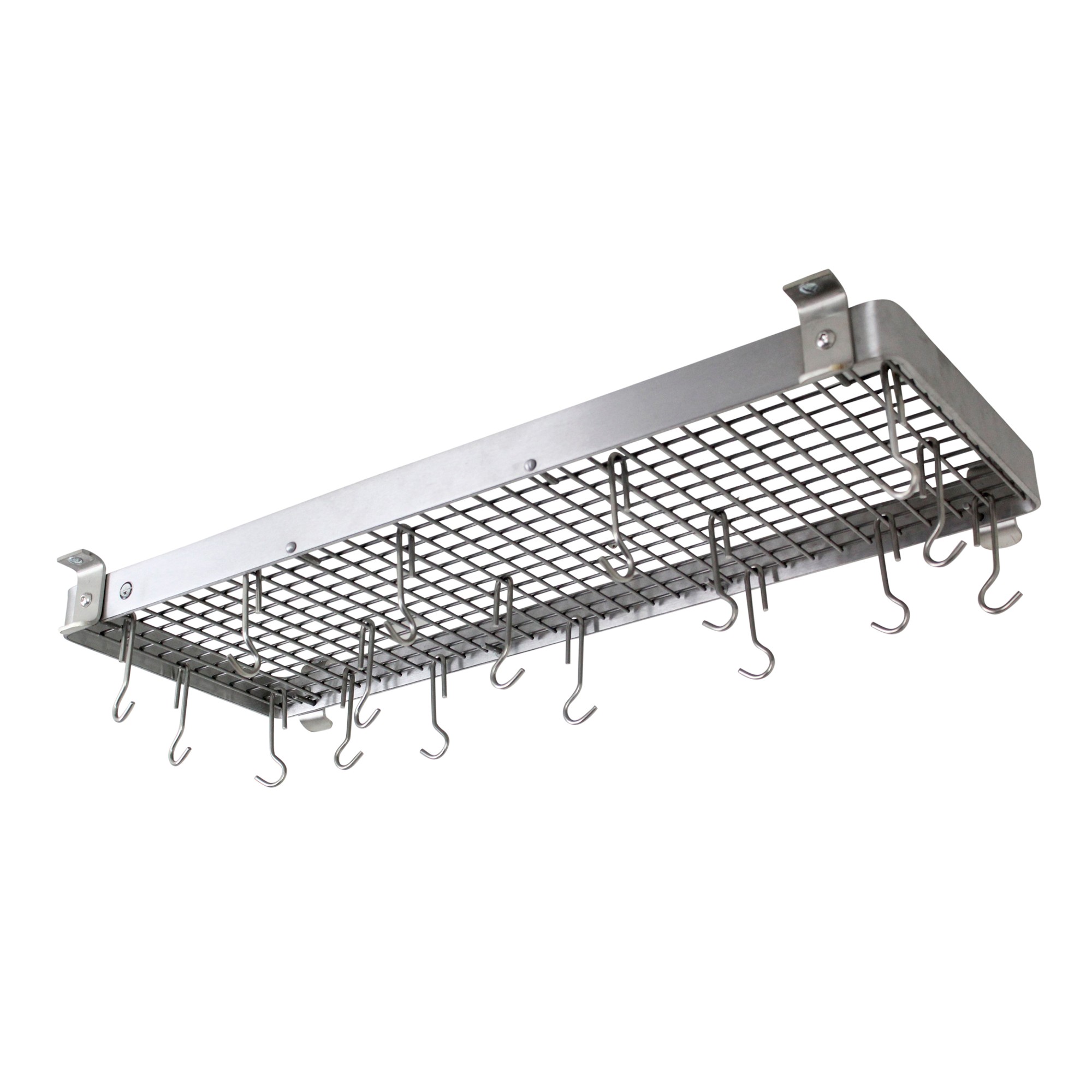 Enclume Flush-Mounted Rectangular Ceiling Pot Rack