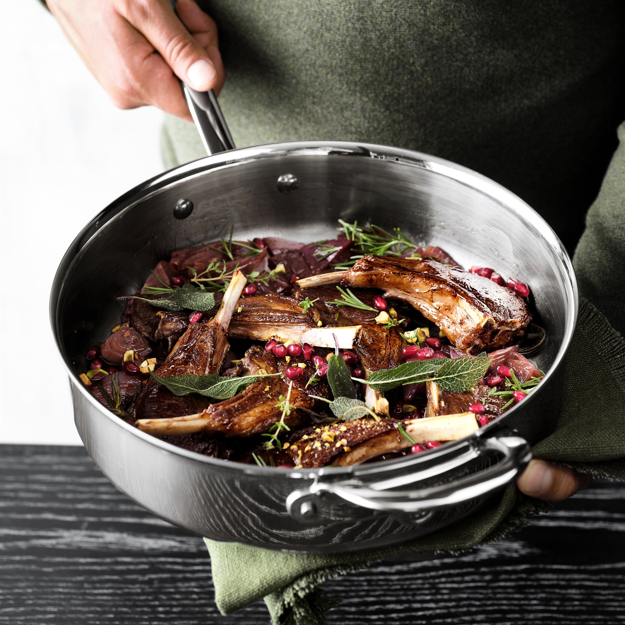 All-Clad D5® Stainless-Steel Sauté Pan