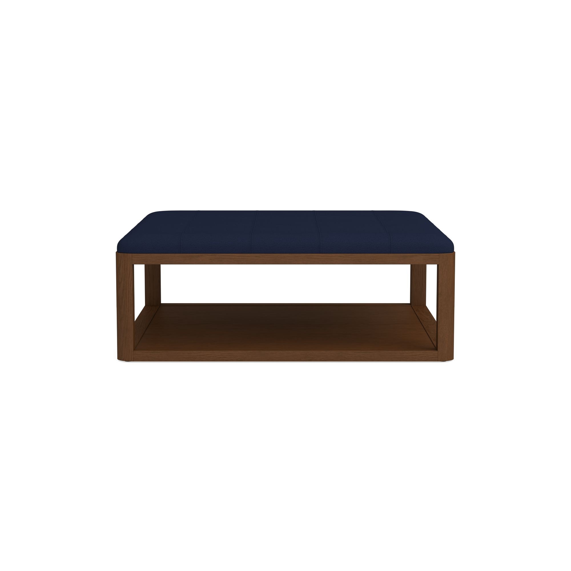 Porte Grid Tufted Rectangular Ottoman (48