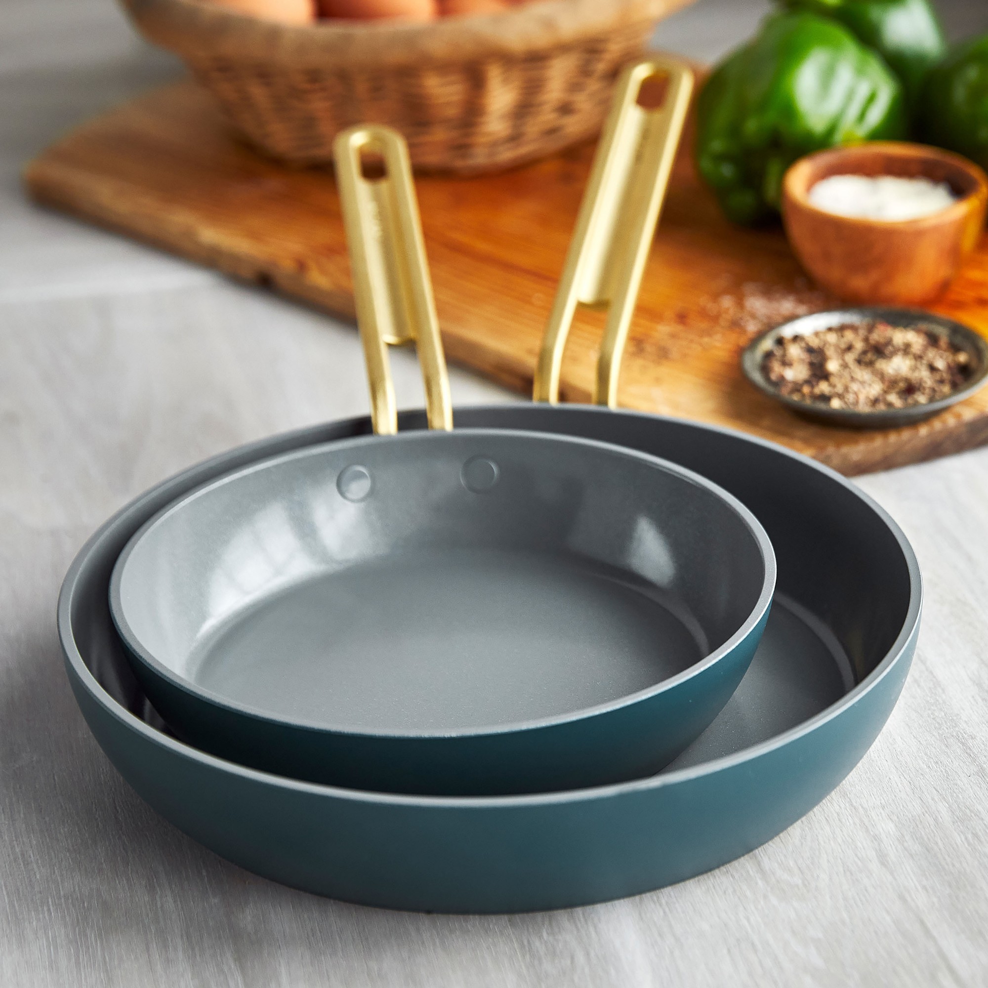 GreenPan™ Stanley Tucci™ Ceramic Nonstick Fry Pan Set, 8