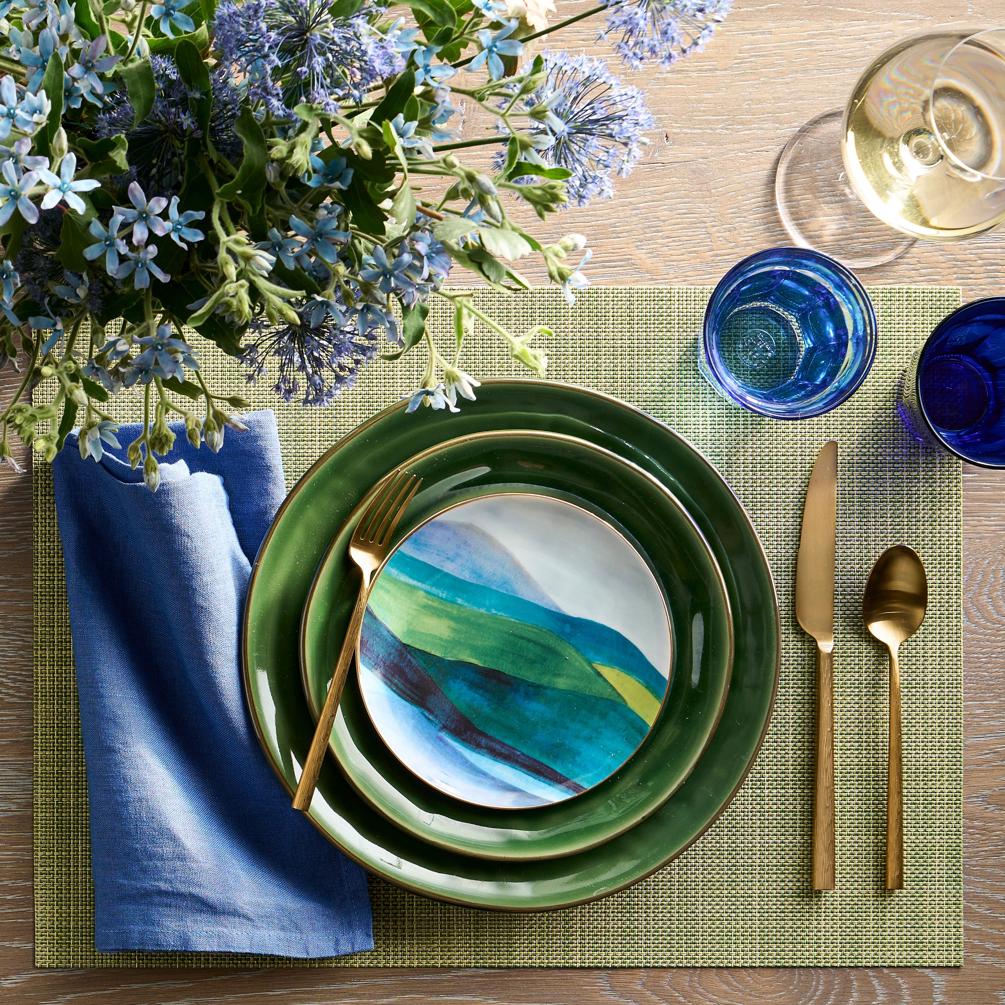 Provençal Salad Plates, Set of 4