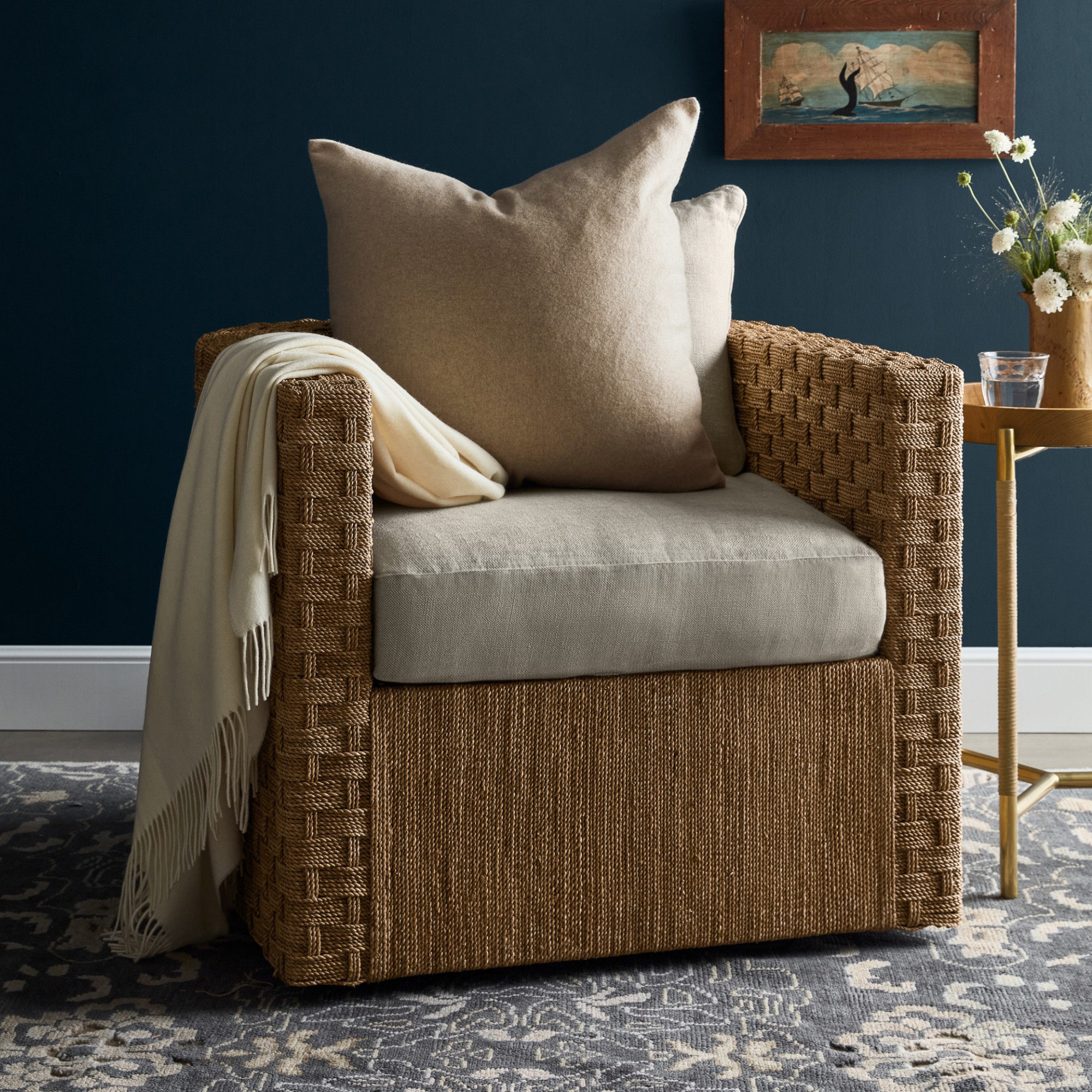 Lisbon Barrel Back Swivel Chair