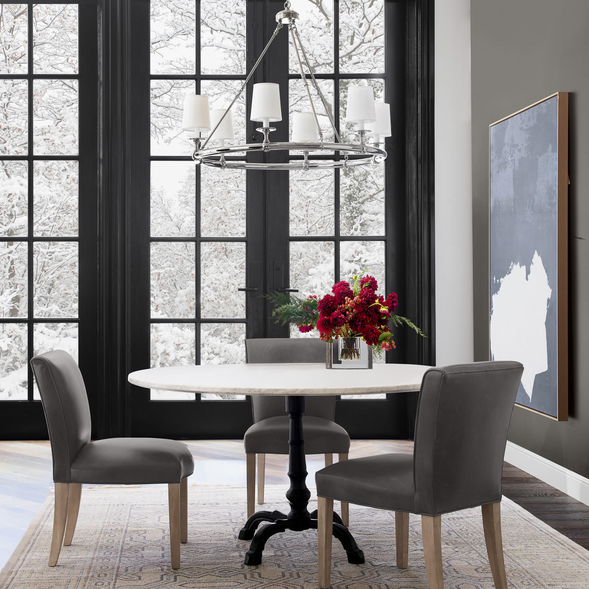 La Coupole Round Iron Bistro Table (42