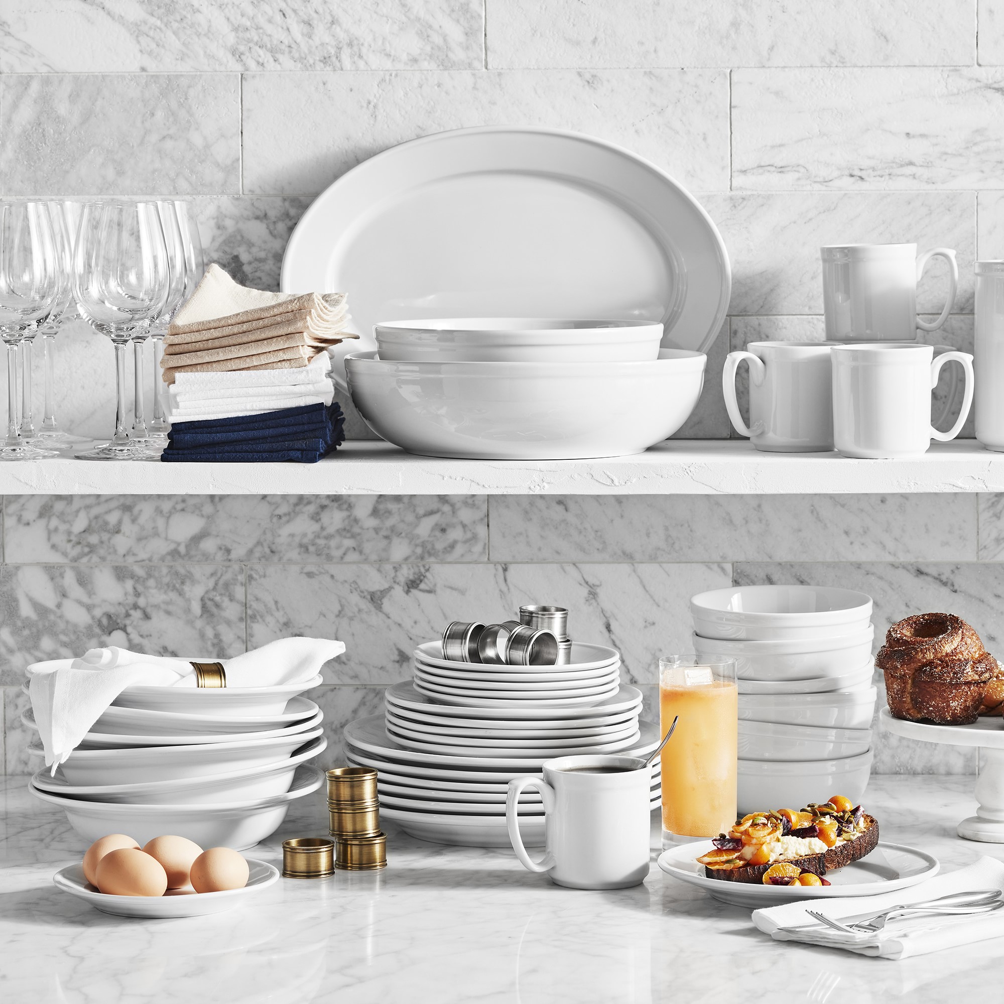 Williams Sonoma Pantry Cereal Bowls, Set of 6