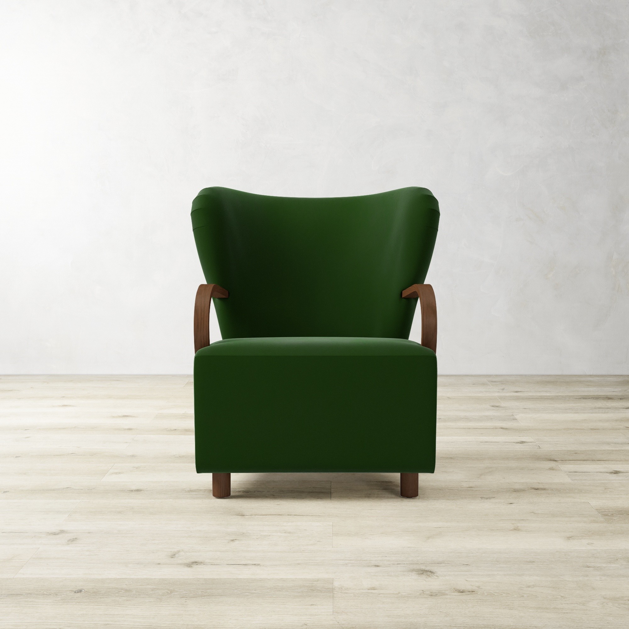 Corban Bentwood Upholstered Occasional Chair