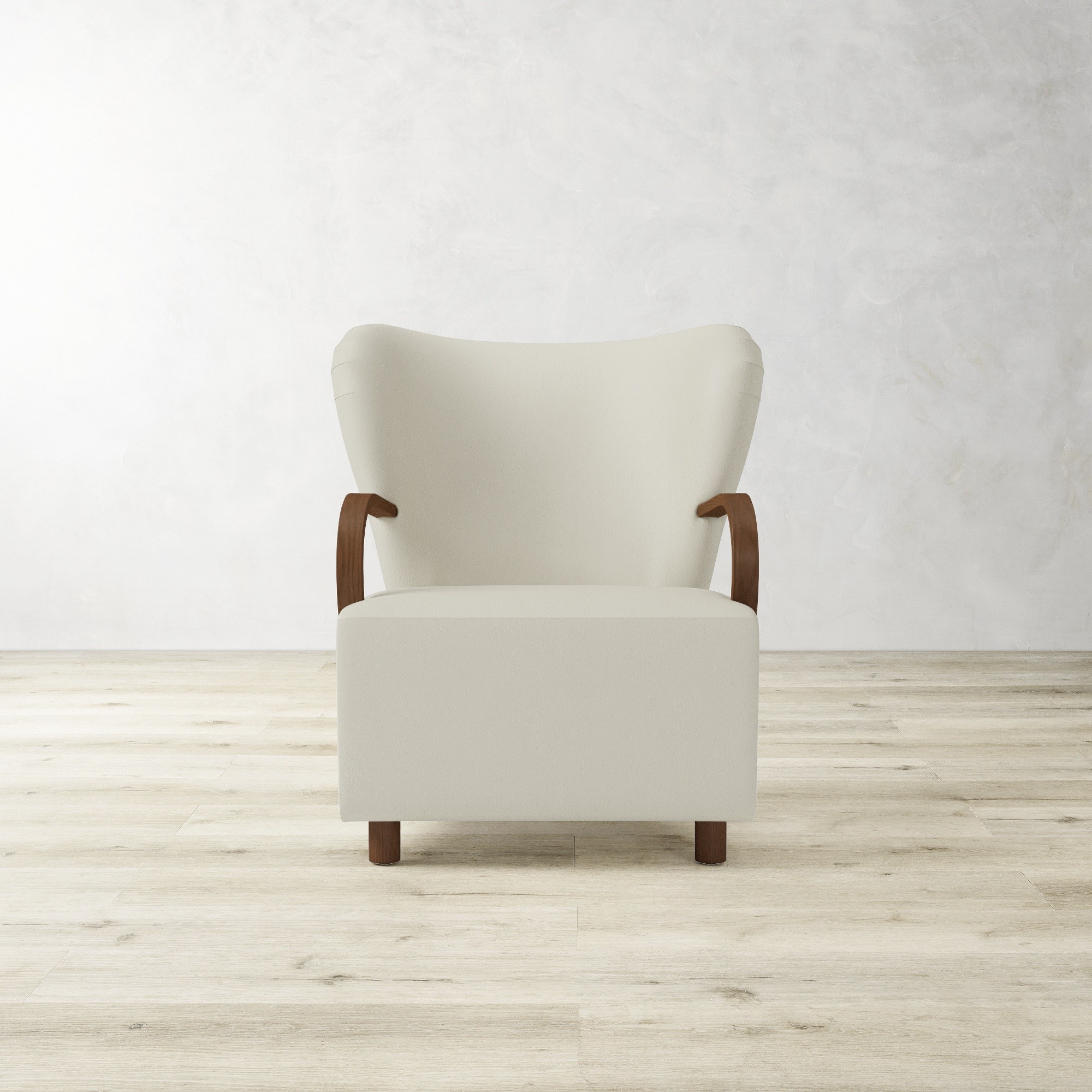 Corban Bentwood Upholstered Occasional Chair
