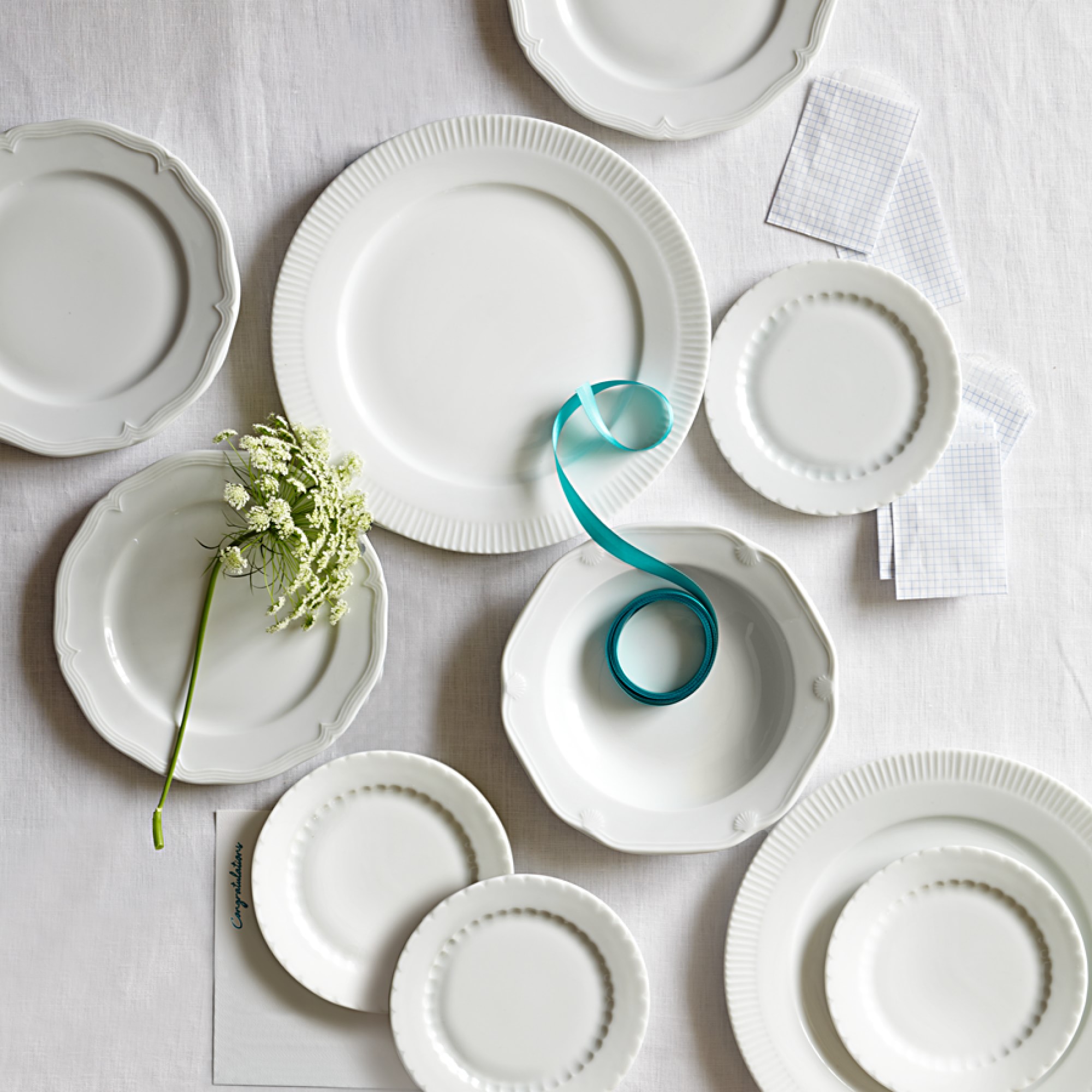 Pillivuyt Eclectique Porcelain Bread & Butter Plates, Set of 4