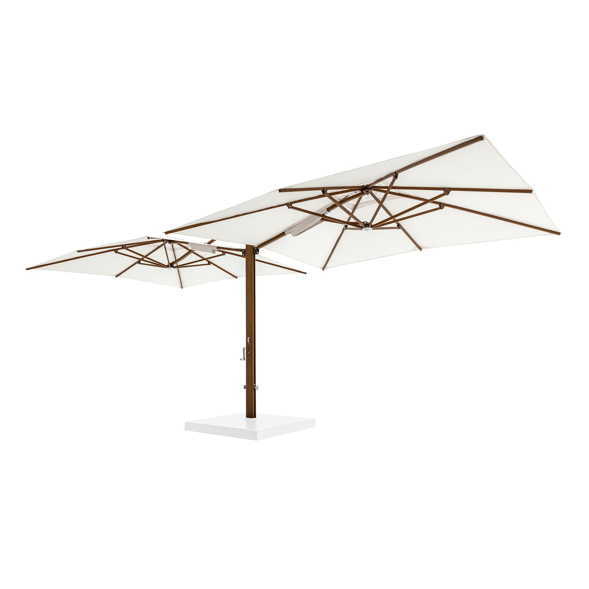 10' Sqaure Performance Dual Cantilever Umbrella