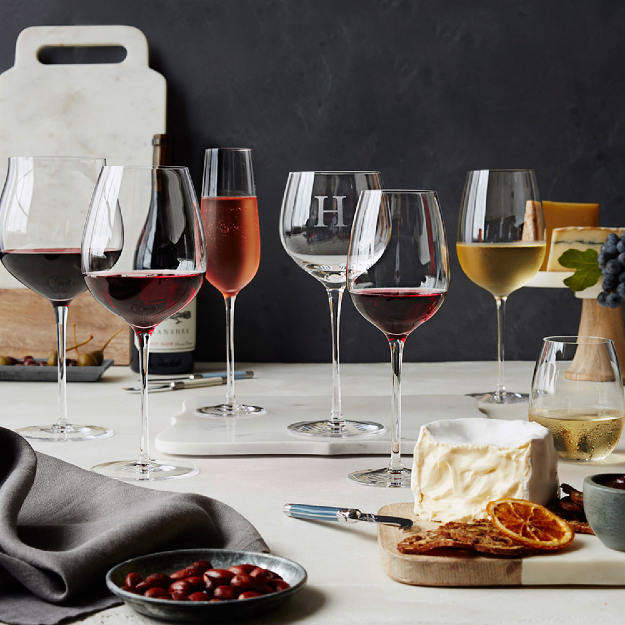 Williams Sonoma Reserve Stemless Red Wine Glasses