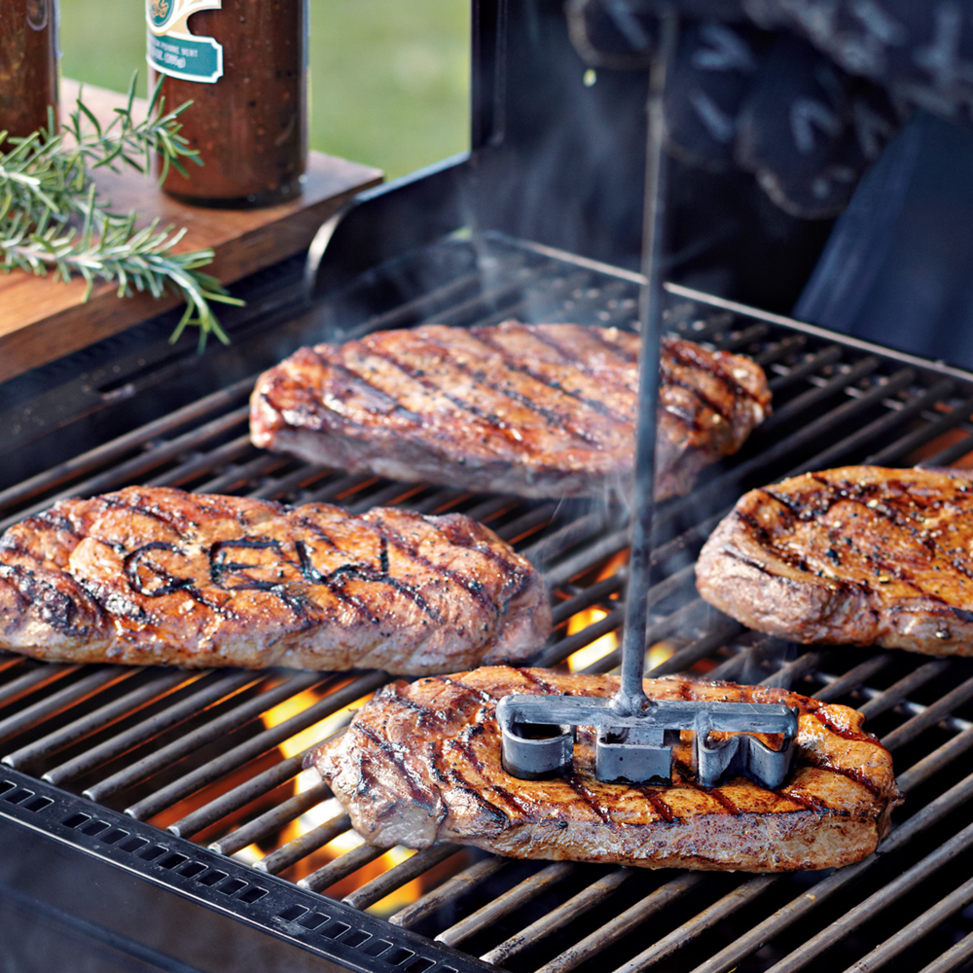 Monogrammed Forged Steak Brand