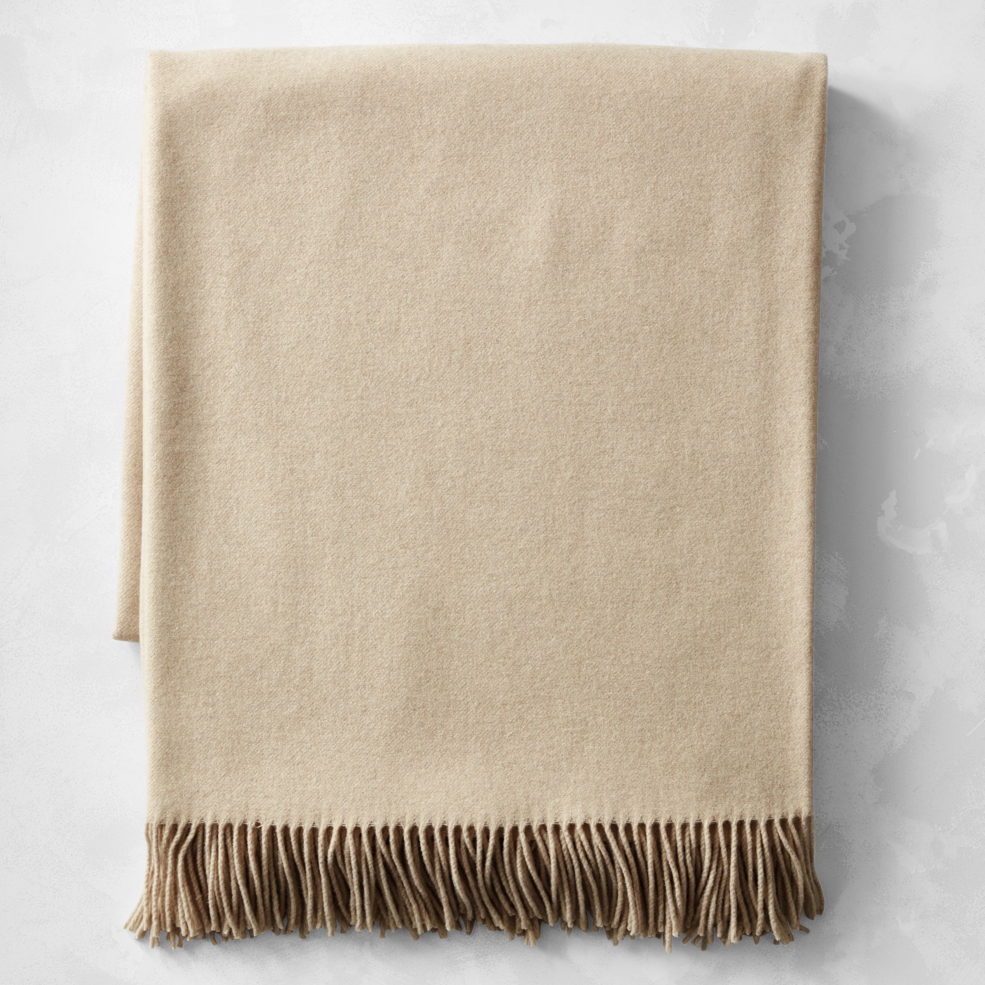 European Solid Grand Cashmere Throw