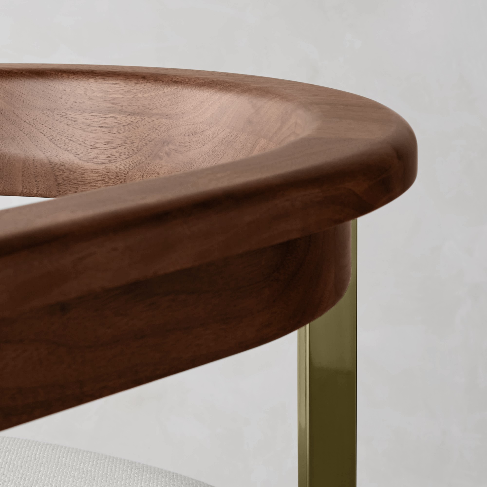 Tulip Upholstered Dining Armchair