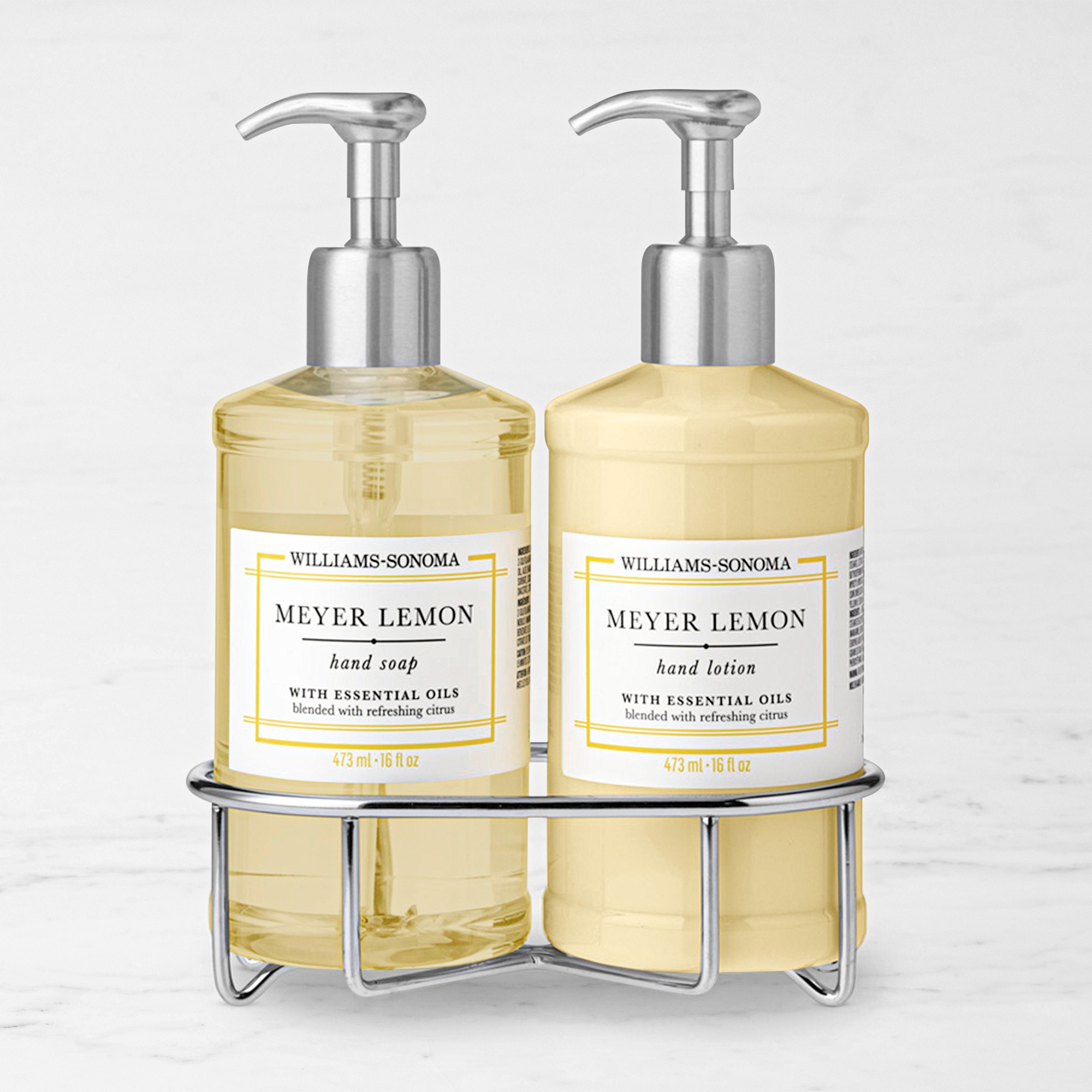 Williams Sonoma Meyer Lemon Hand Soap & Lotion 3-Piece Set